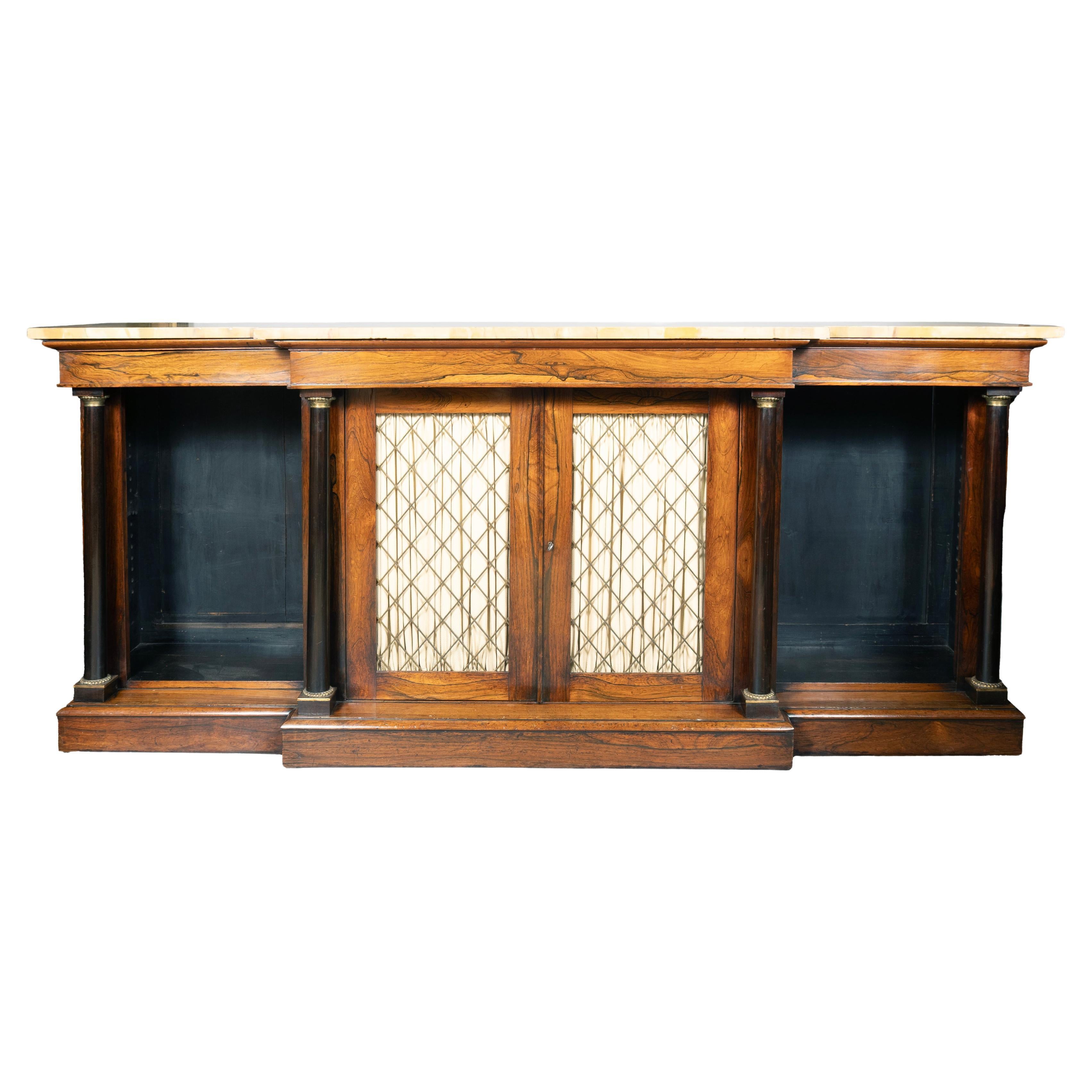 Regency Rosewood Credenza For Sale
