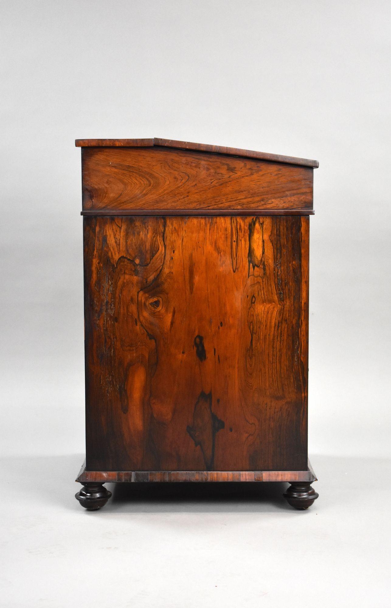 19th Century Regency Rosewood Davenport For Sale