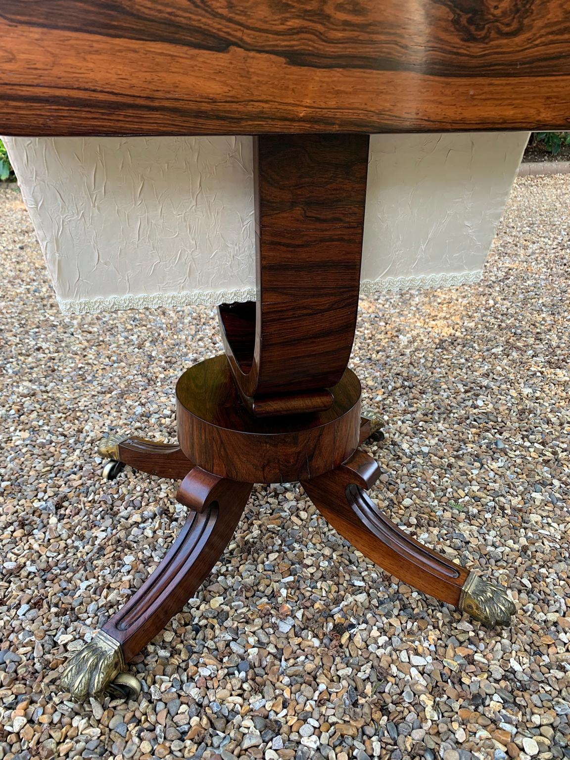 Regency Rosewood Drop Leaf Work Table 4