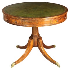 Antique Regency Rosewood Drum Table