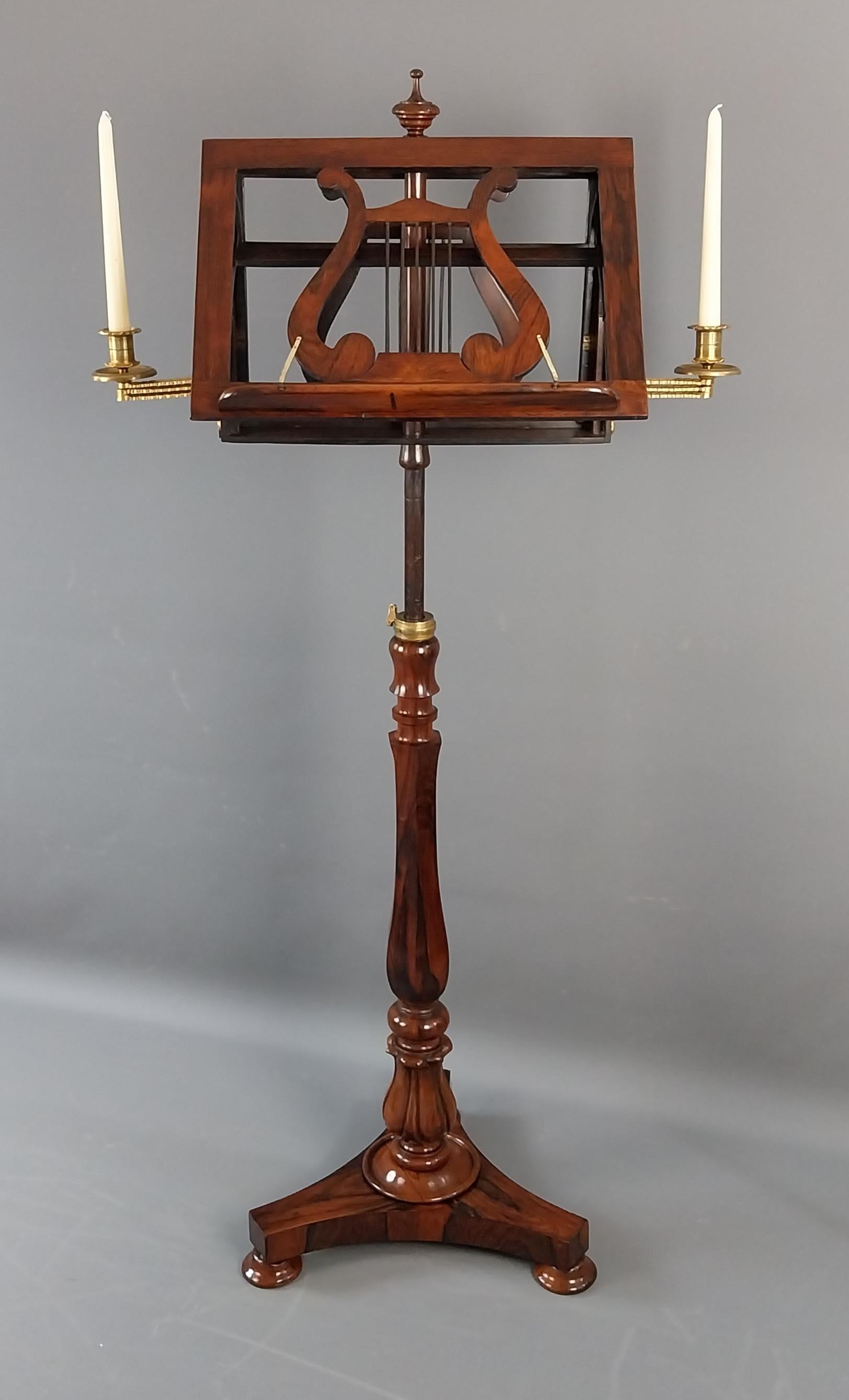 Regency Rosewood Duet Music Stand For Sale 13