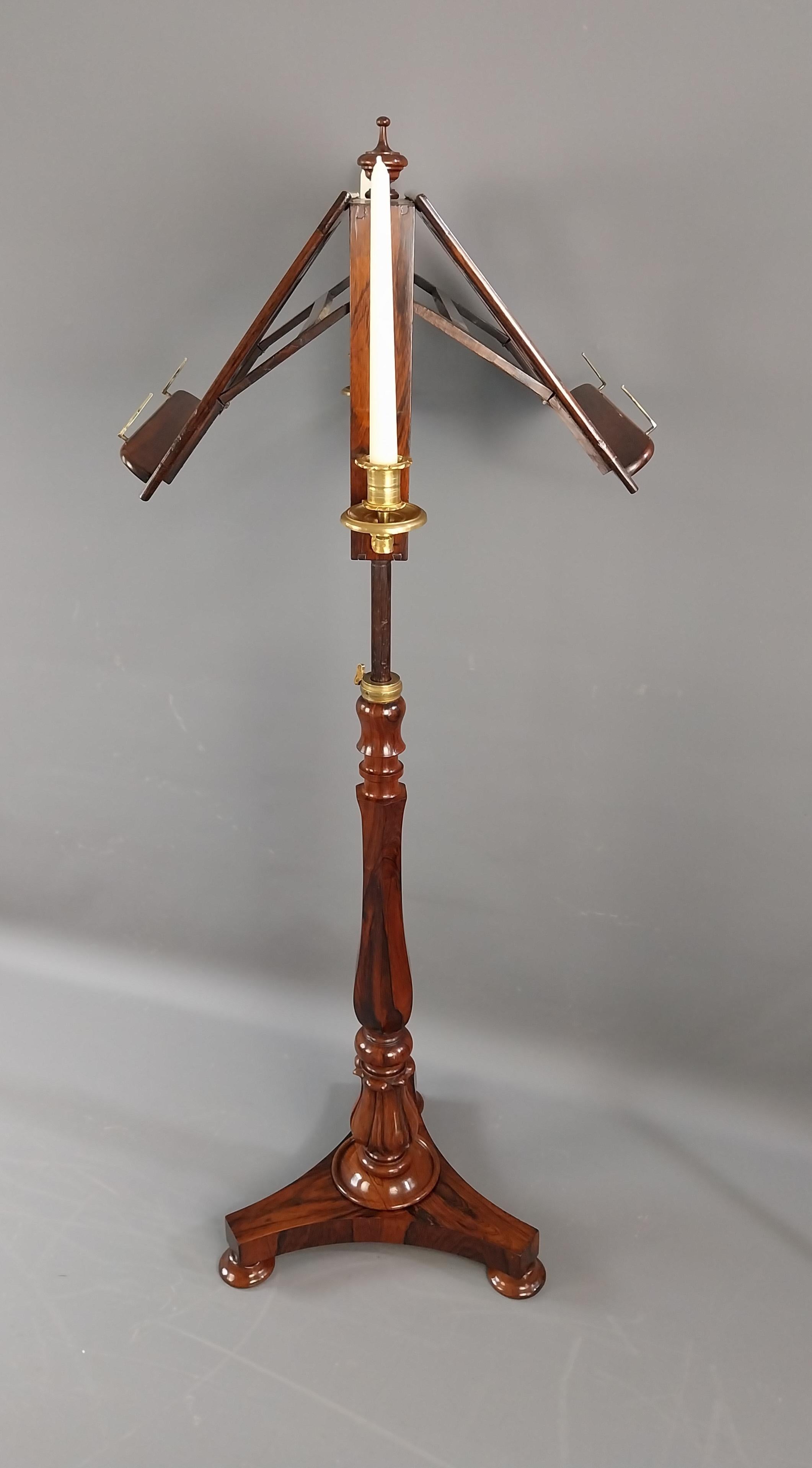 19th Century Regency Rosewood Duet Music Stand For Sale