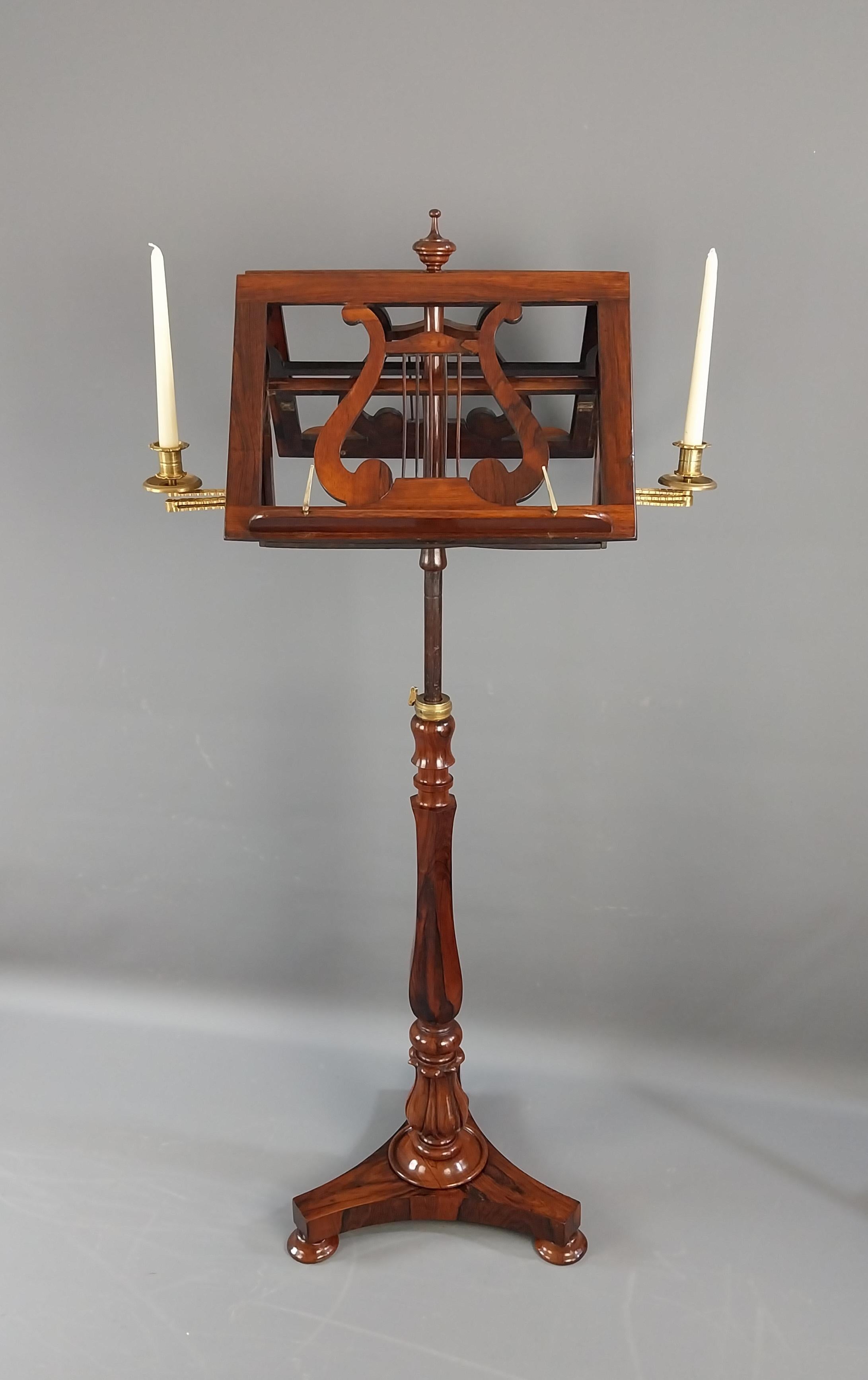 Regency Rosewood Duet Music Stand For Sale 2