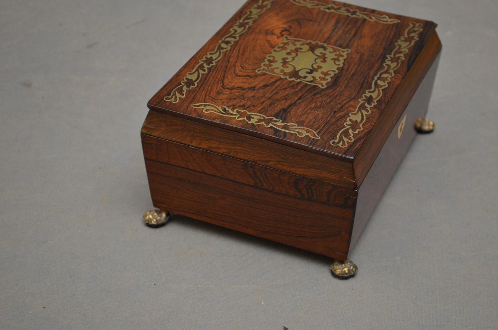 Regency Rosewood Jewelry Box 1