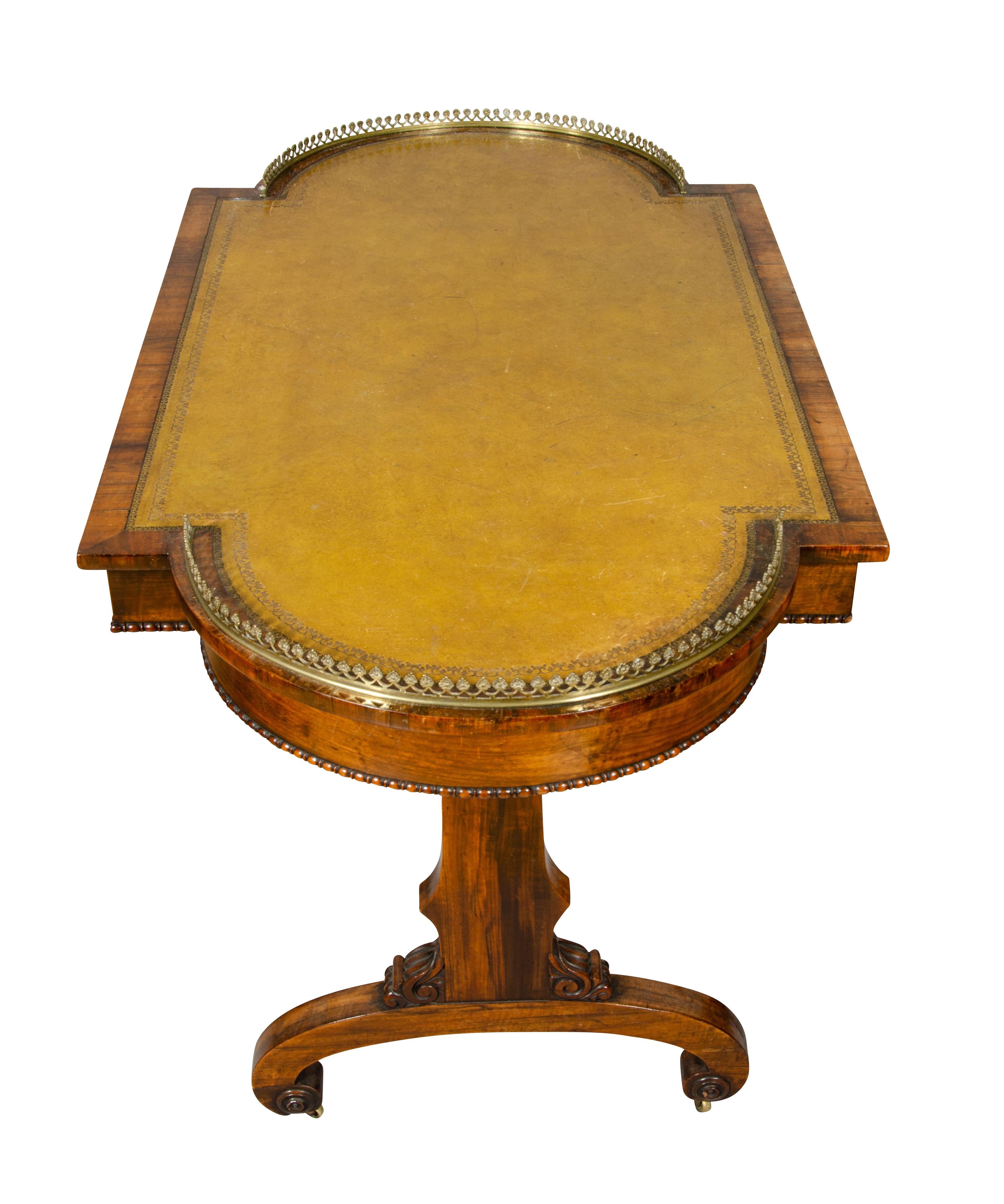 Regency Rosewood Ladies Writing Table 5