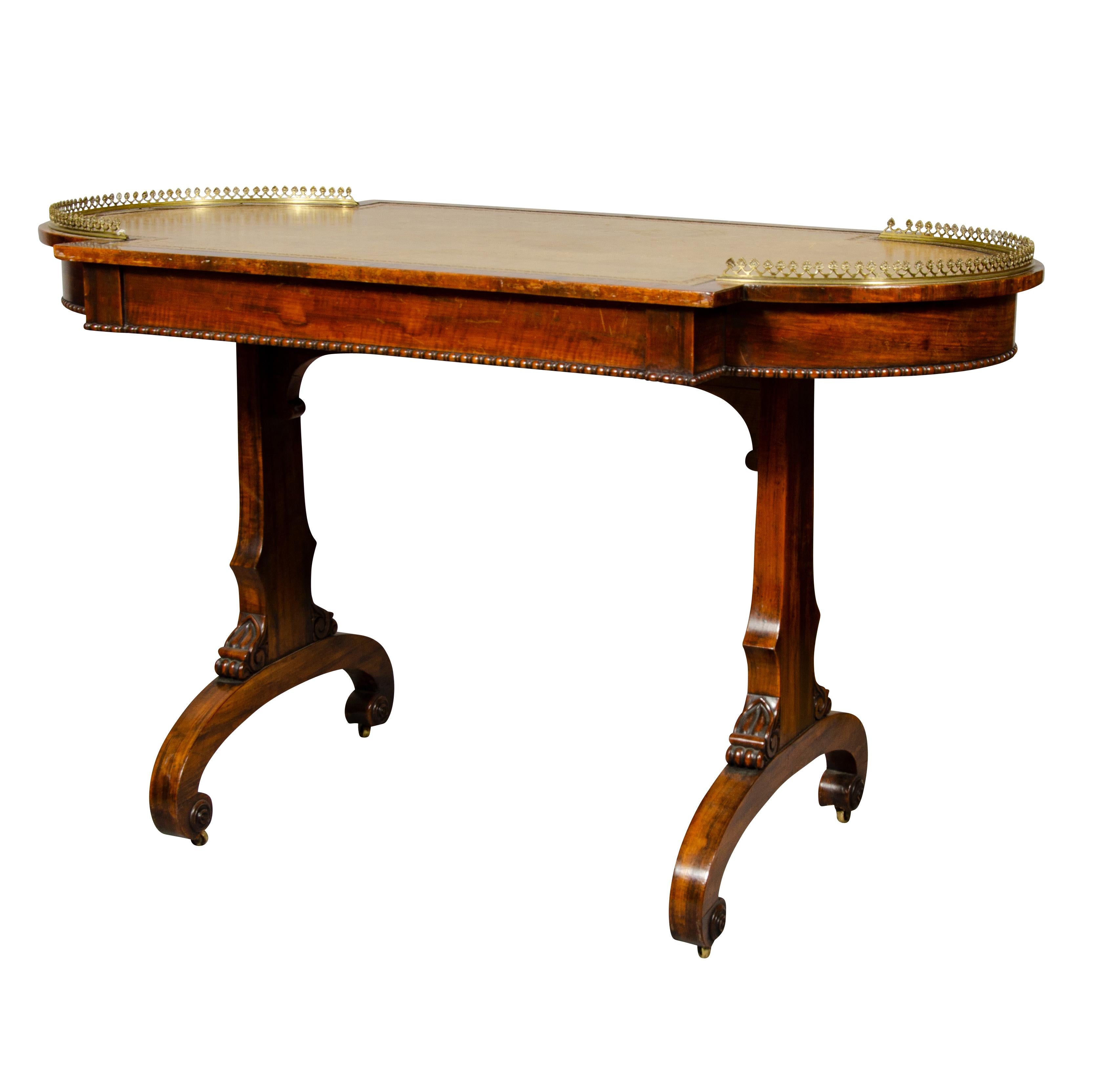 Early 19th Century Regency Rosewood Ladies Writing Table