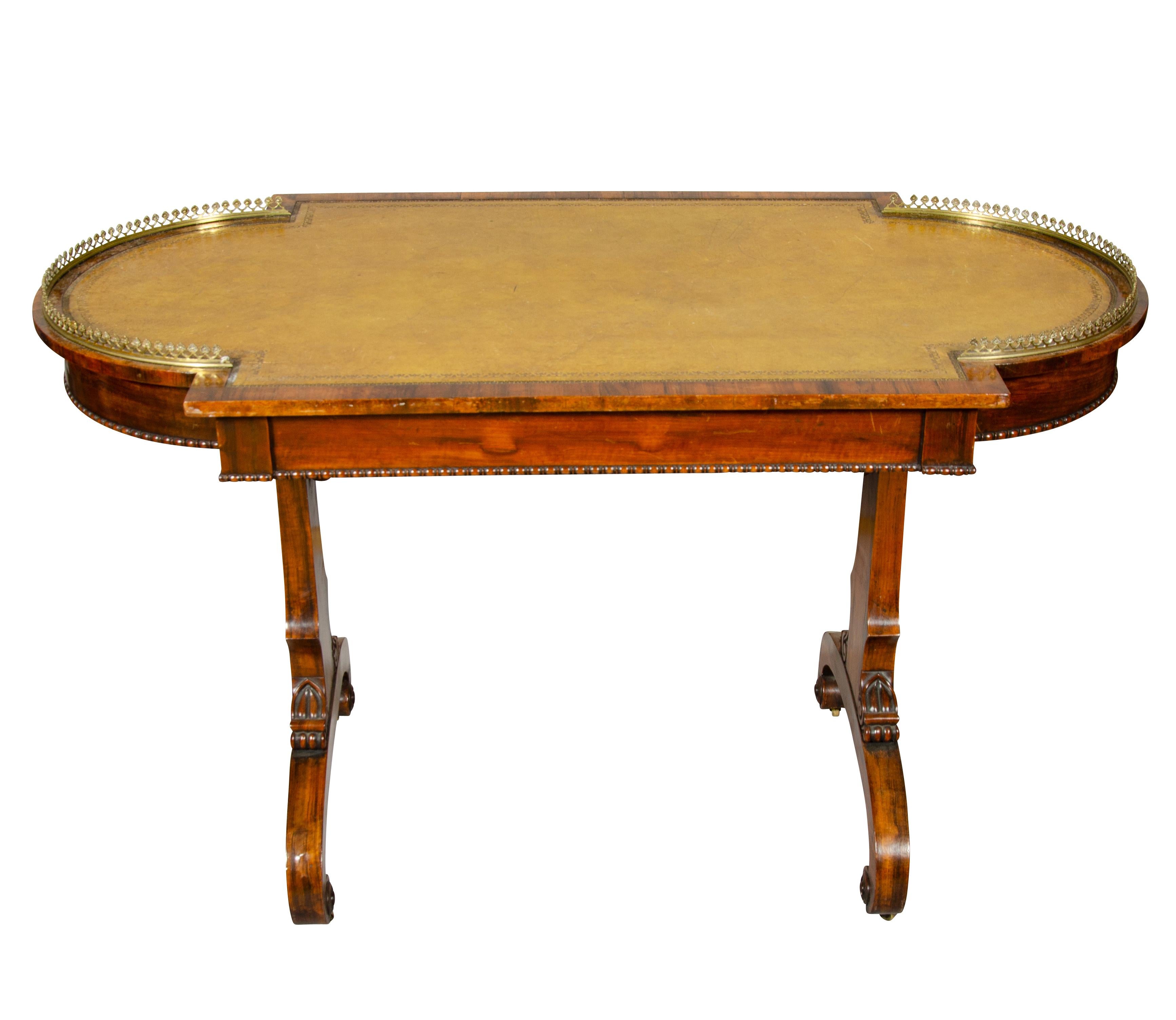 Regency Rosewood Ladies Writing Table 1