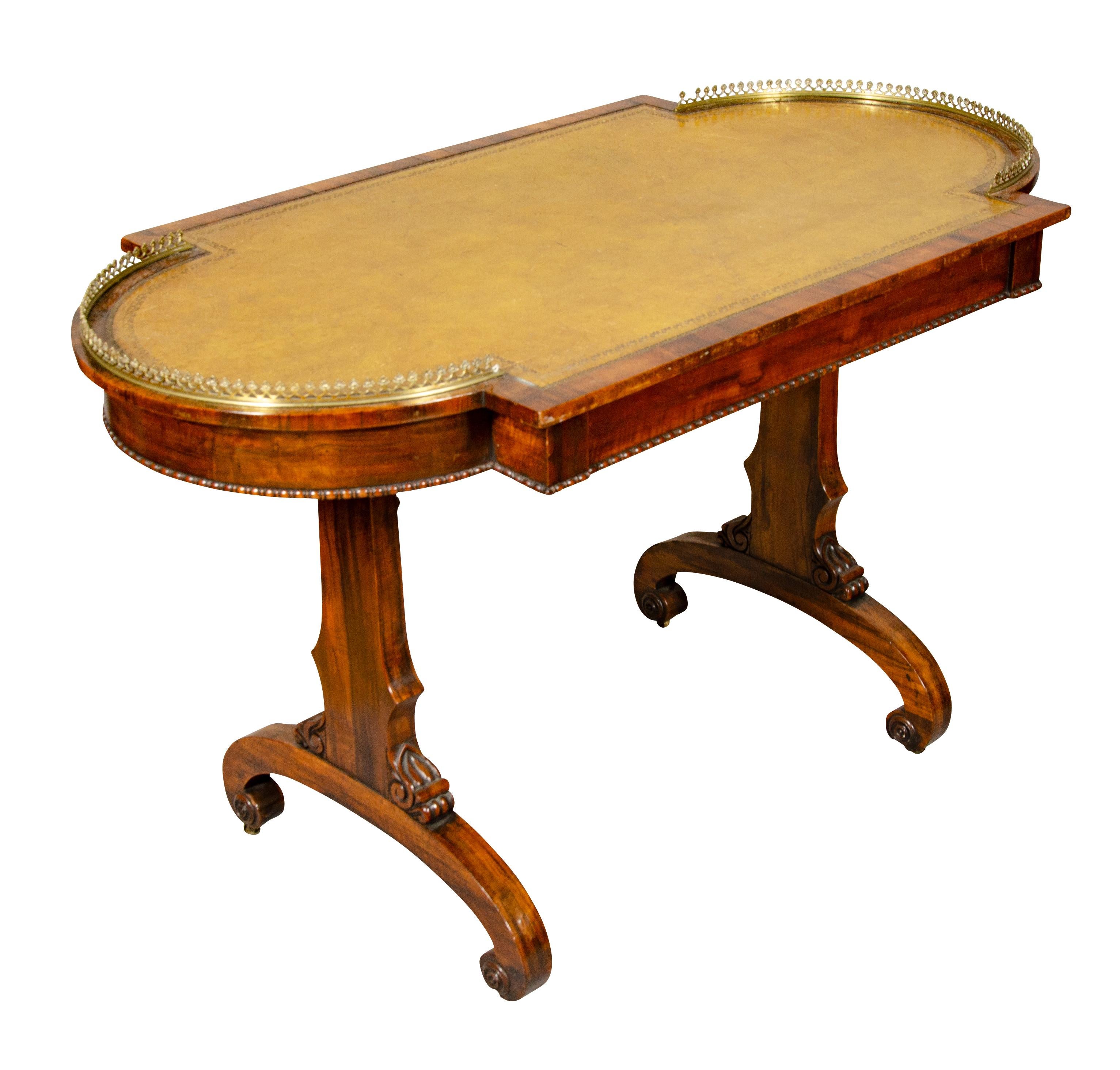 Regency Rosewood Ladies Writing Table 2