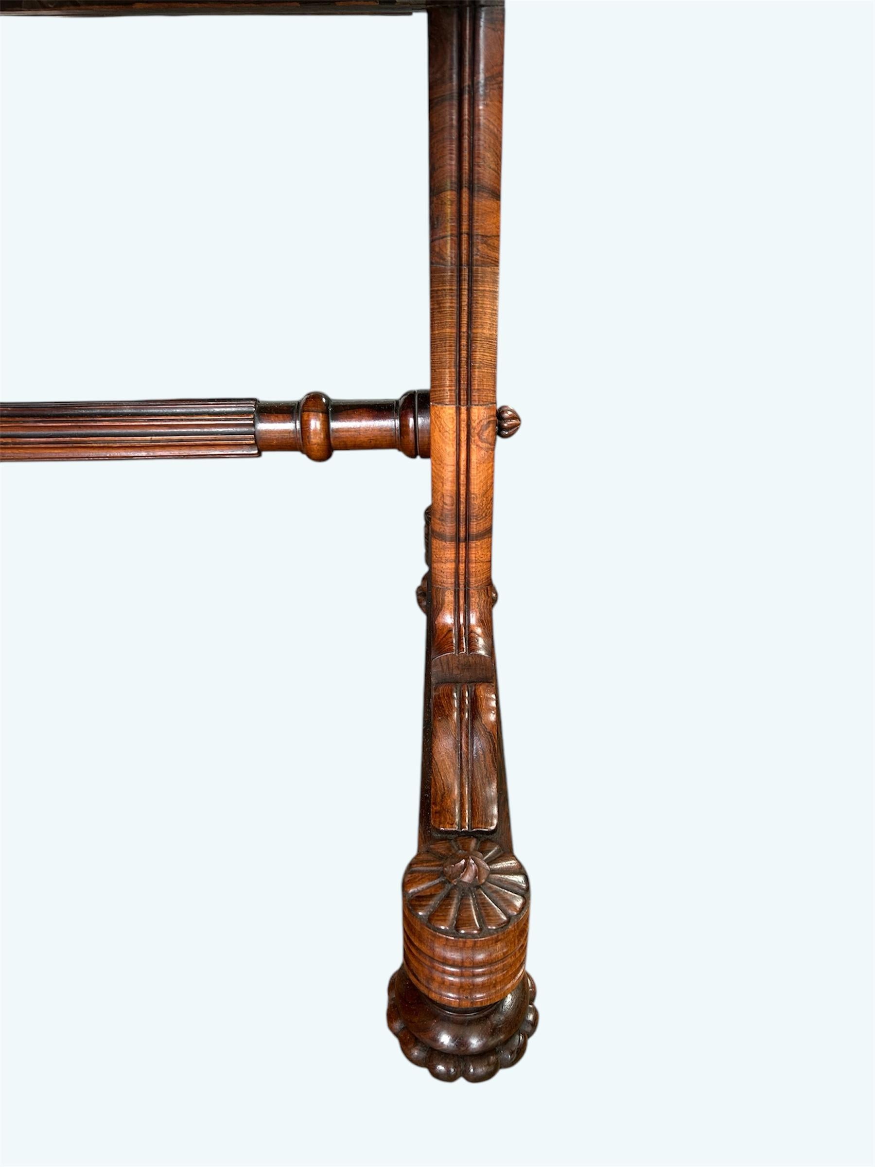 Regency Rosewood Library Table Attributed To Gillows For Sale 5