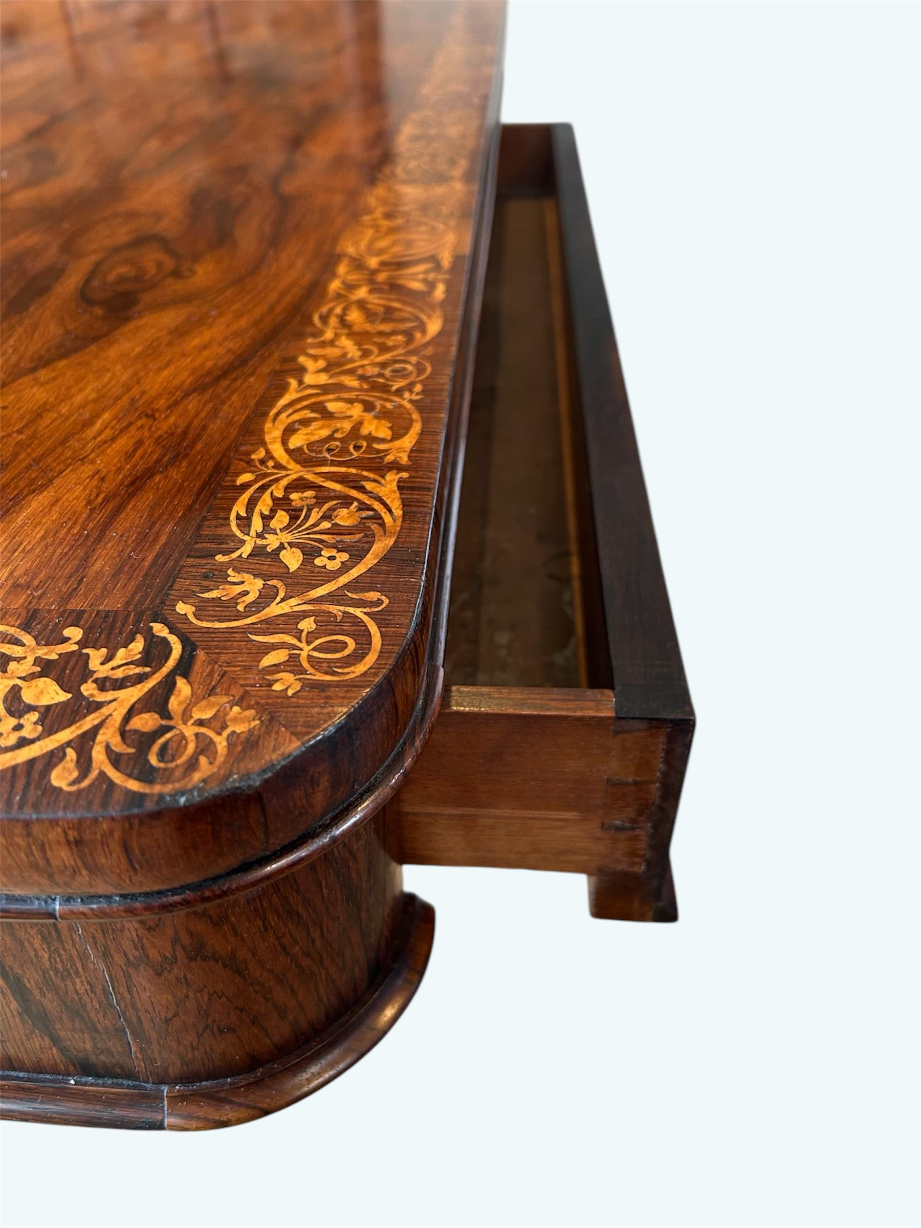 Regency Rosewood Library Table Attributed To Gillows For Sale 3