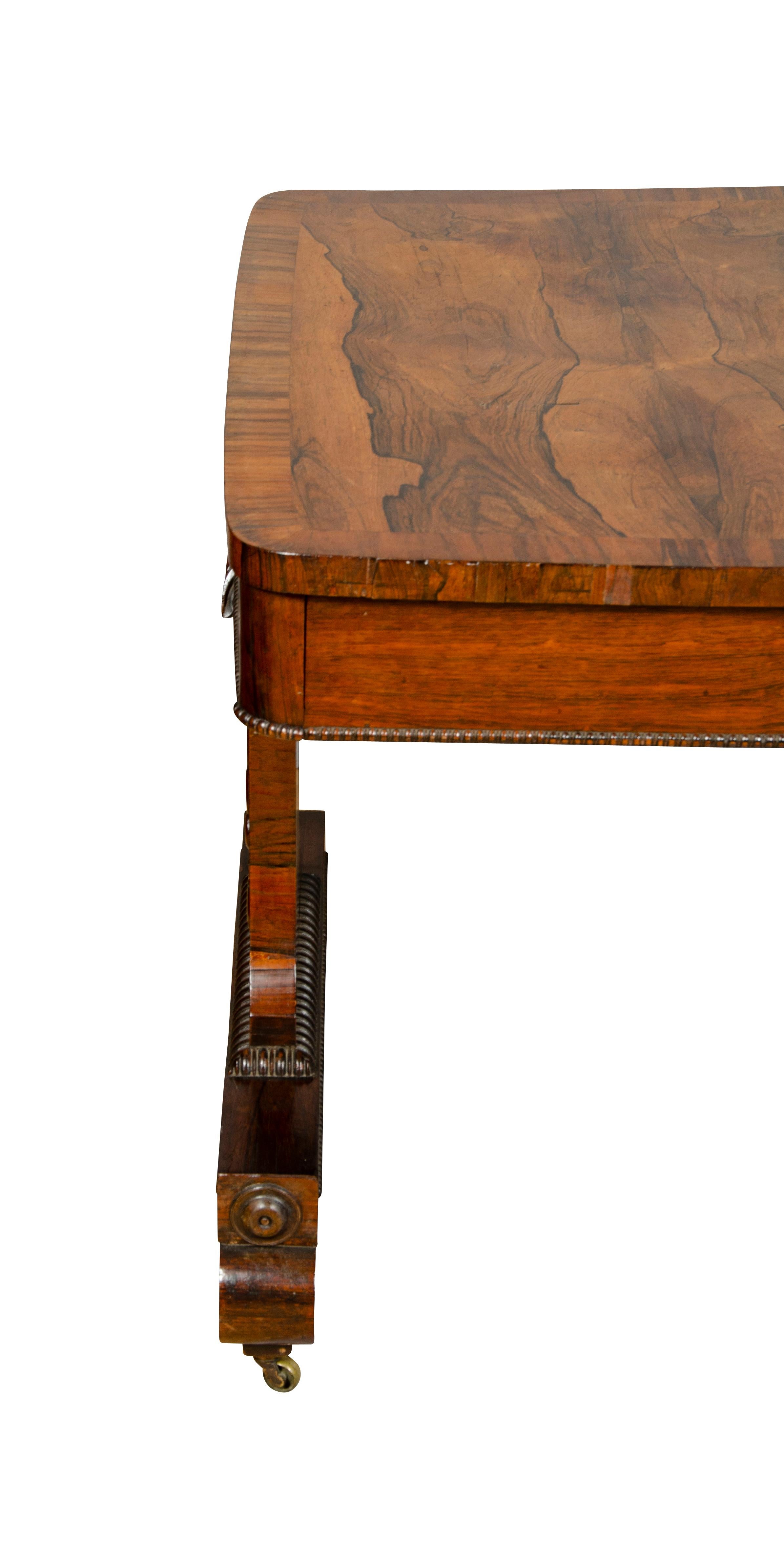 Regency Rosewood Library Table For Sale 7