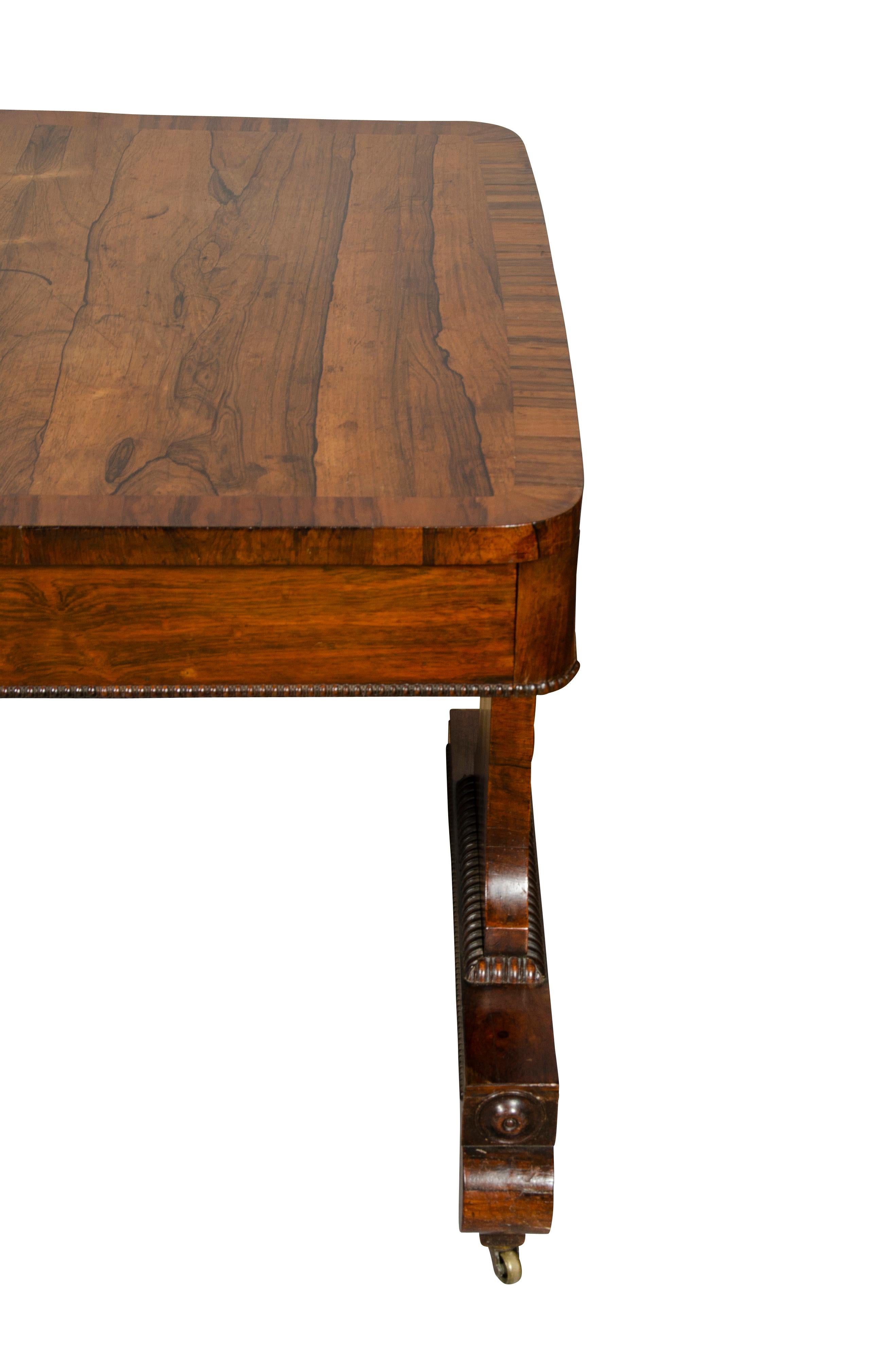 Regency Rosewood Library Table For Sale 8