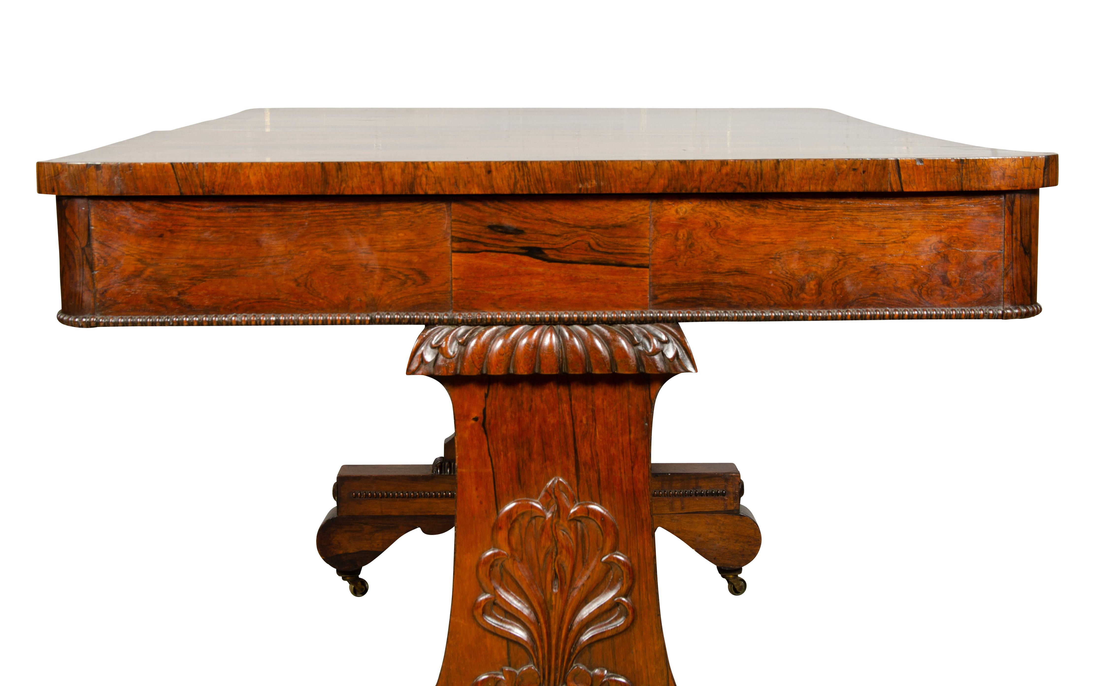 Regency Rosewood Library Table For Sale 10