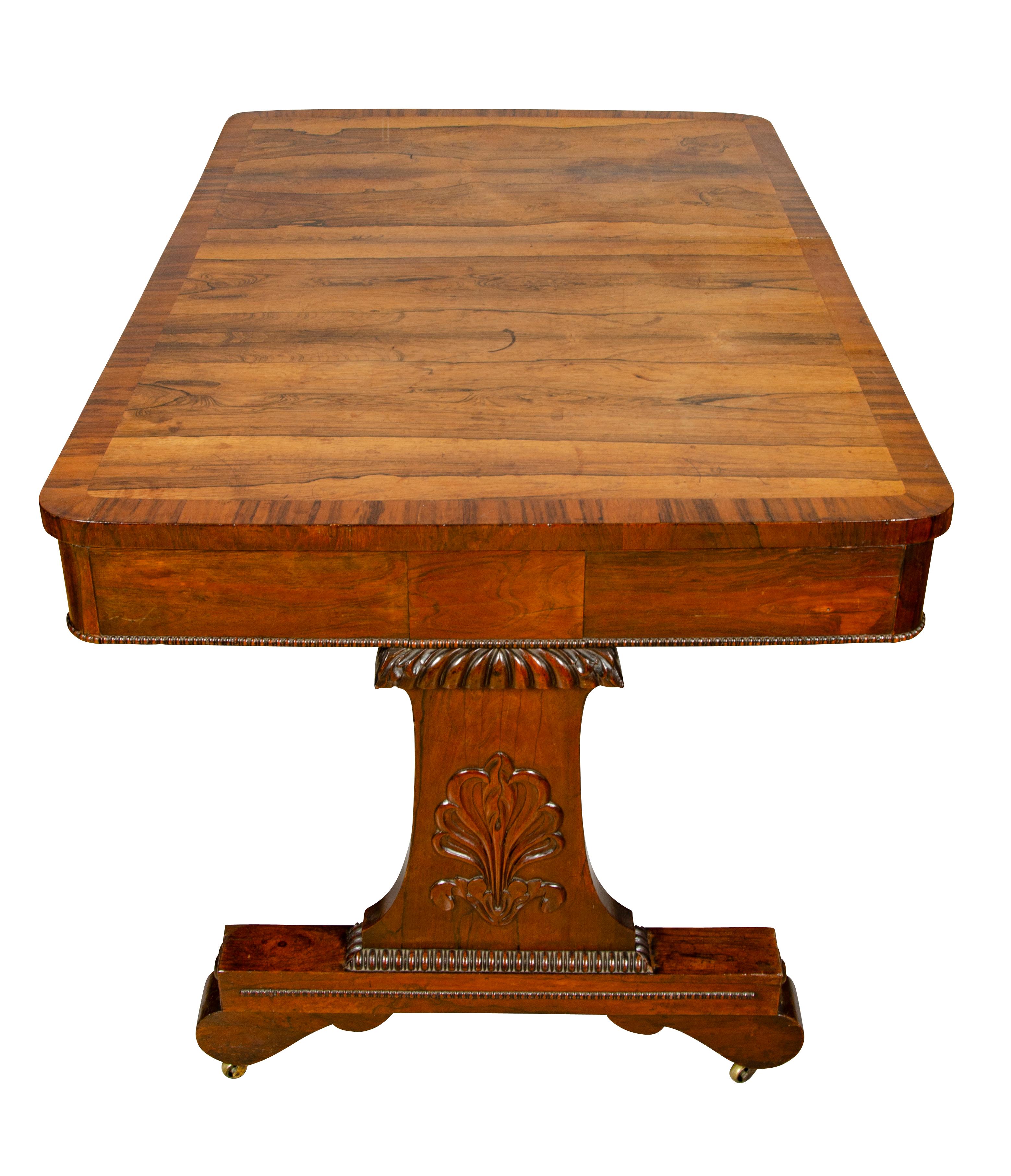 Regency Rosewood Library Table For Sale 14