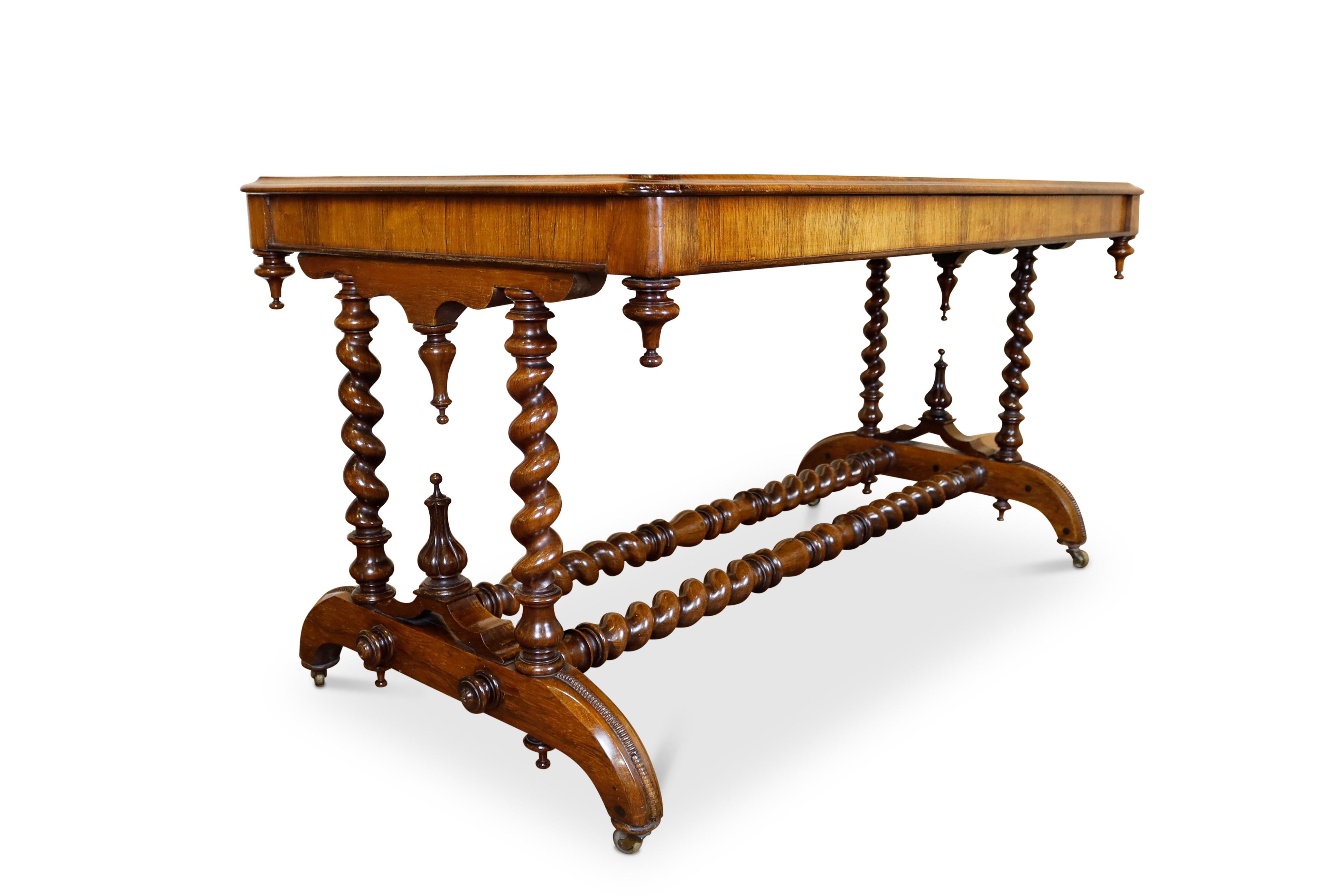 Regency Rosewood Library Table For Sale 1
