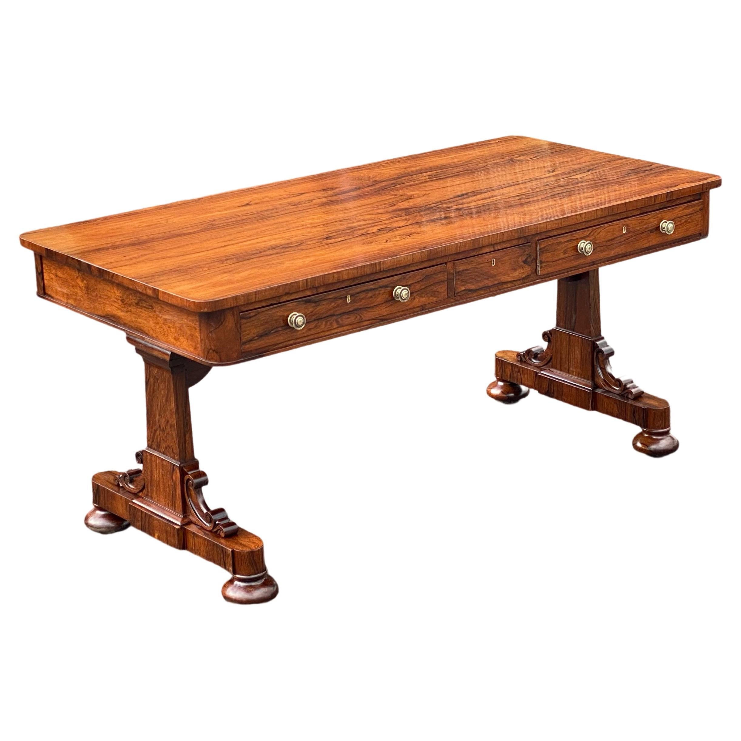 Regency Rosewood Library Table