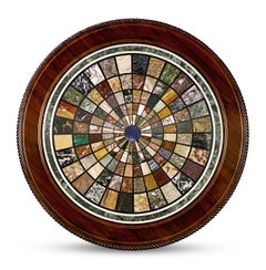 Regency Rosewood Marble Specimen Table