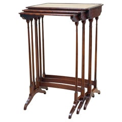 Regency Rosewood Nest Of Three Coffee Tables