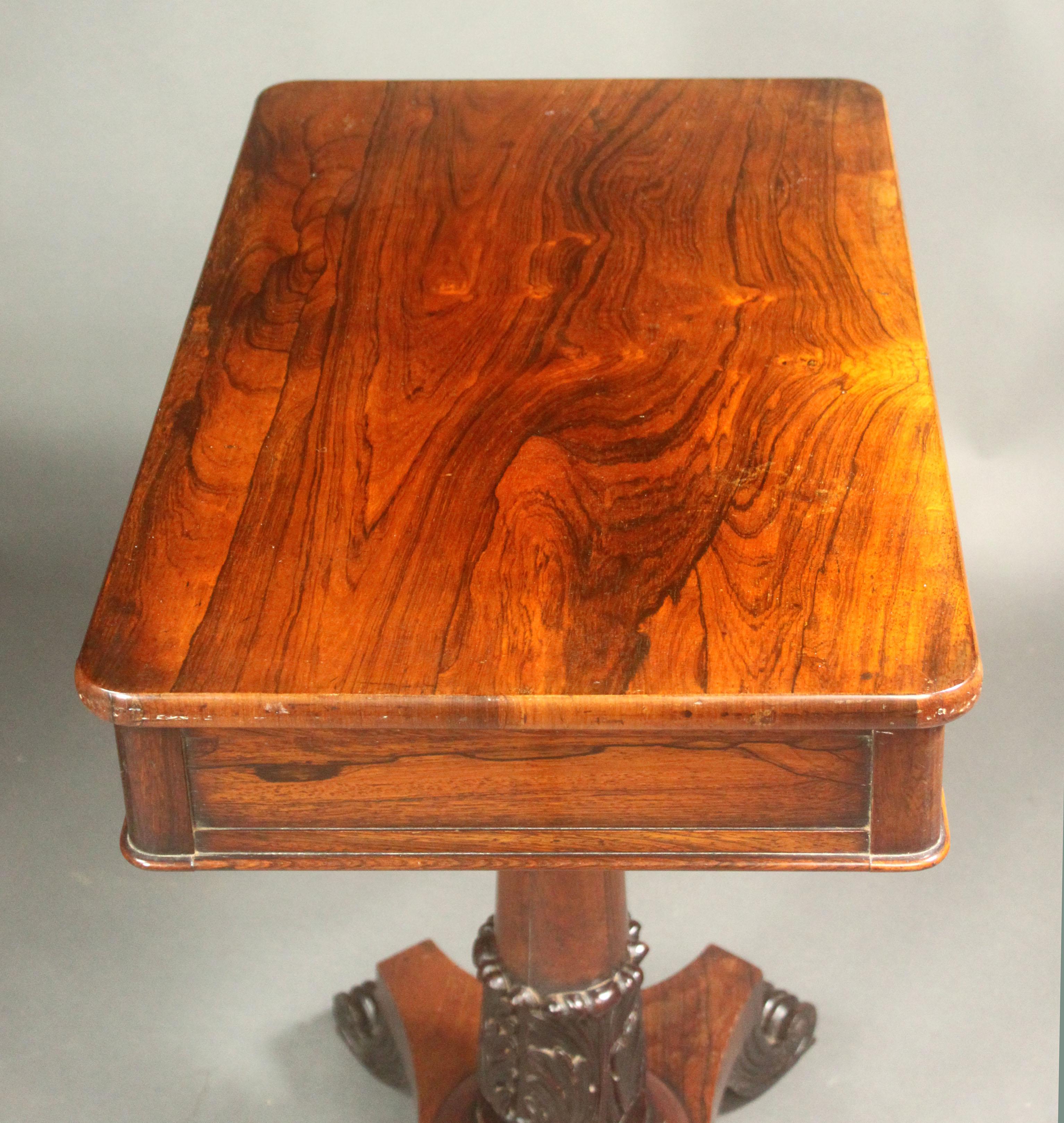 Early 19th Century Regency Rosewood Occasional Table For Sale