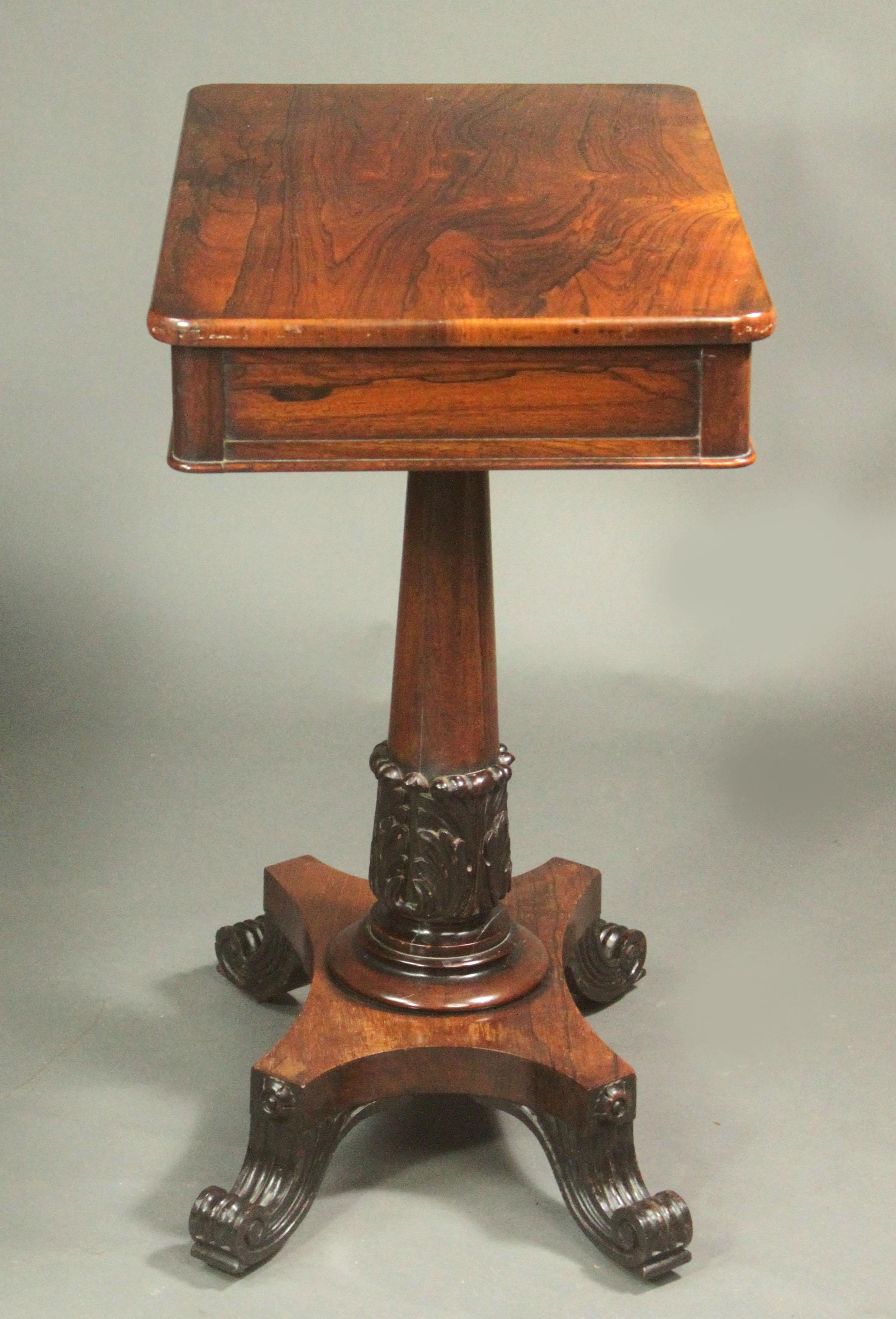 Regency Rosewood Occasional Table For Sale 1