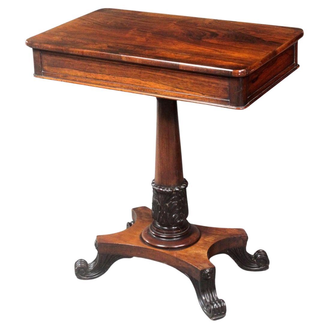 Regency Rosewood Occasional Table For Sale
