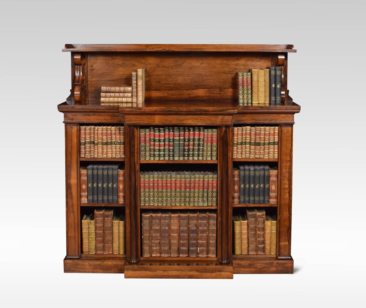 British Regency Rosewood Open Bookcase by John Kendall