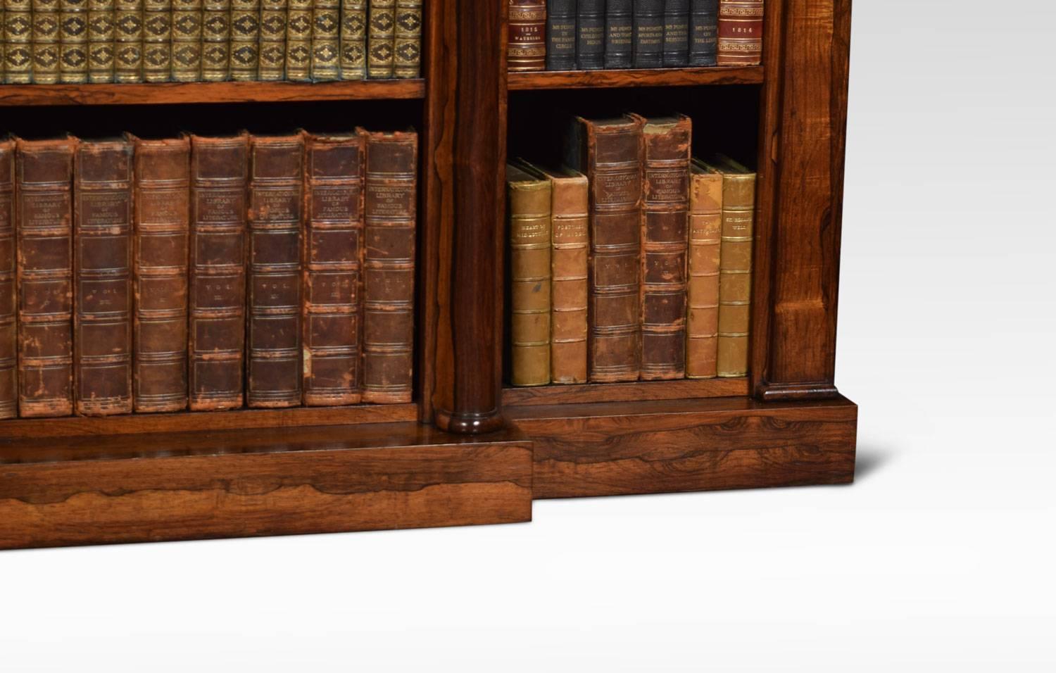 Regency Rosewood Open Bookcase by John Kendall 2