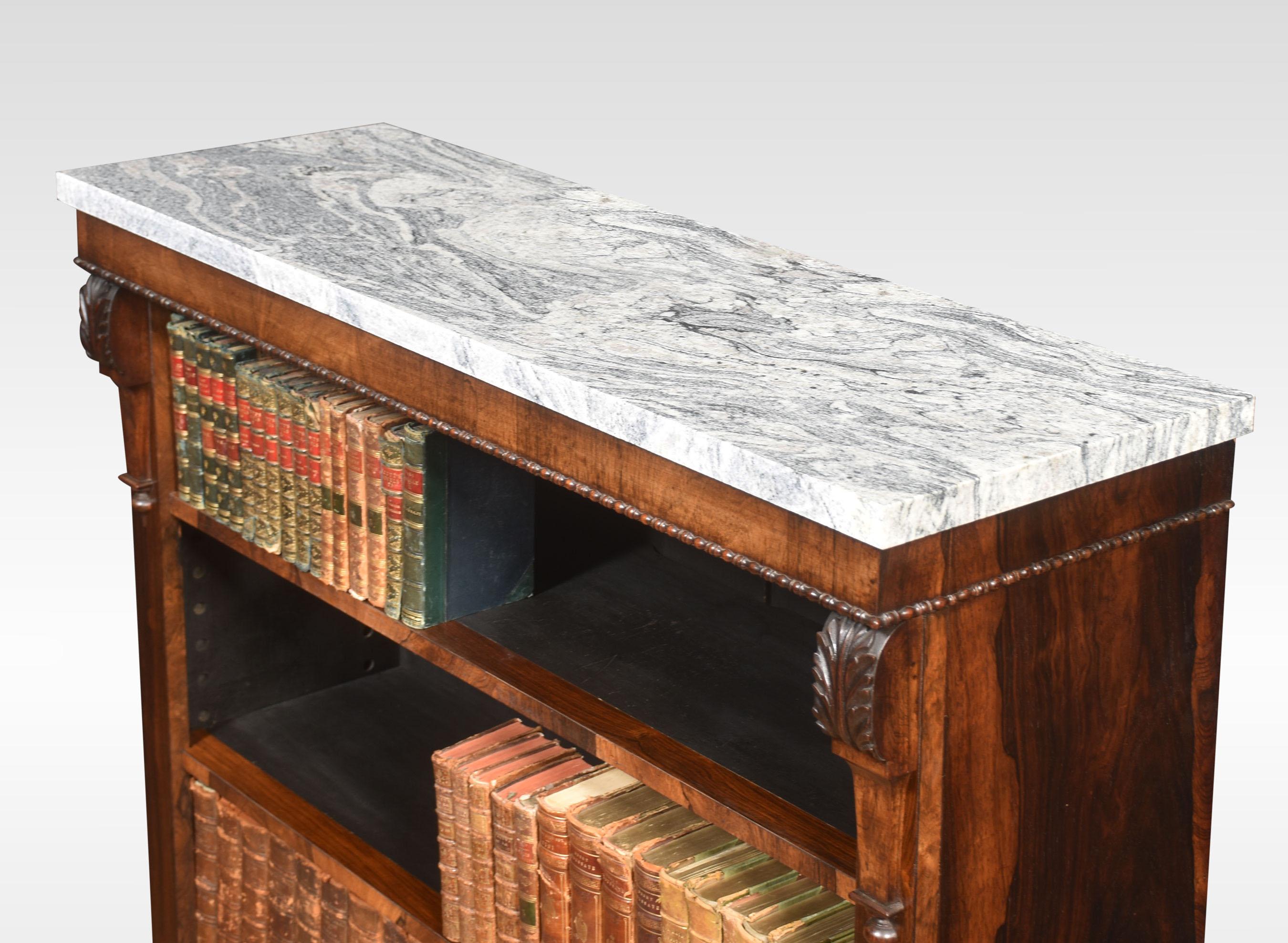 Offener Bücherregal aus Rosenholz im Regency-Stil im Zustand „Gut“ im Angebot in Cheshire, GB