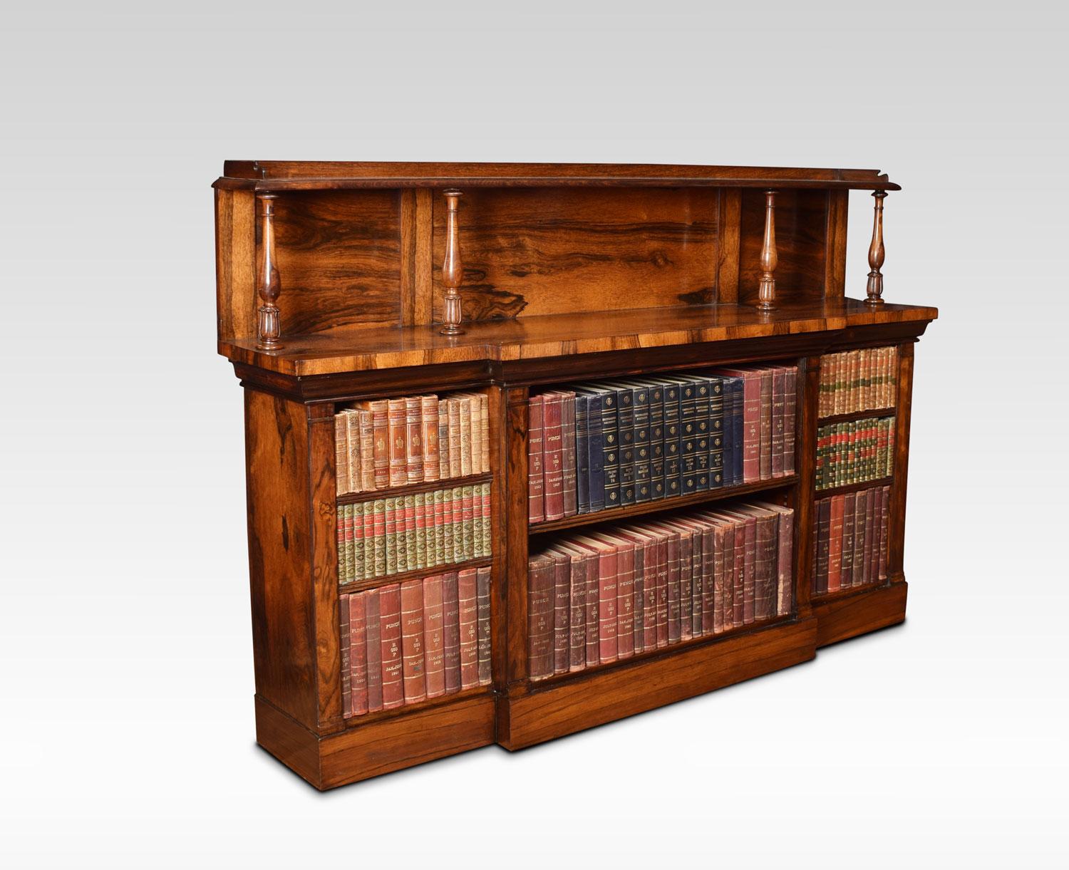 19th Century Regency Rosewood Open Bookcase