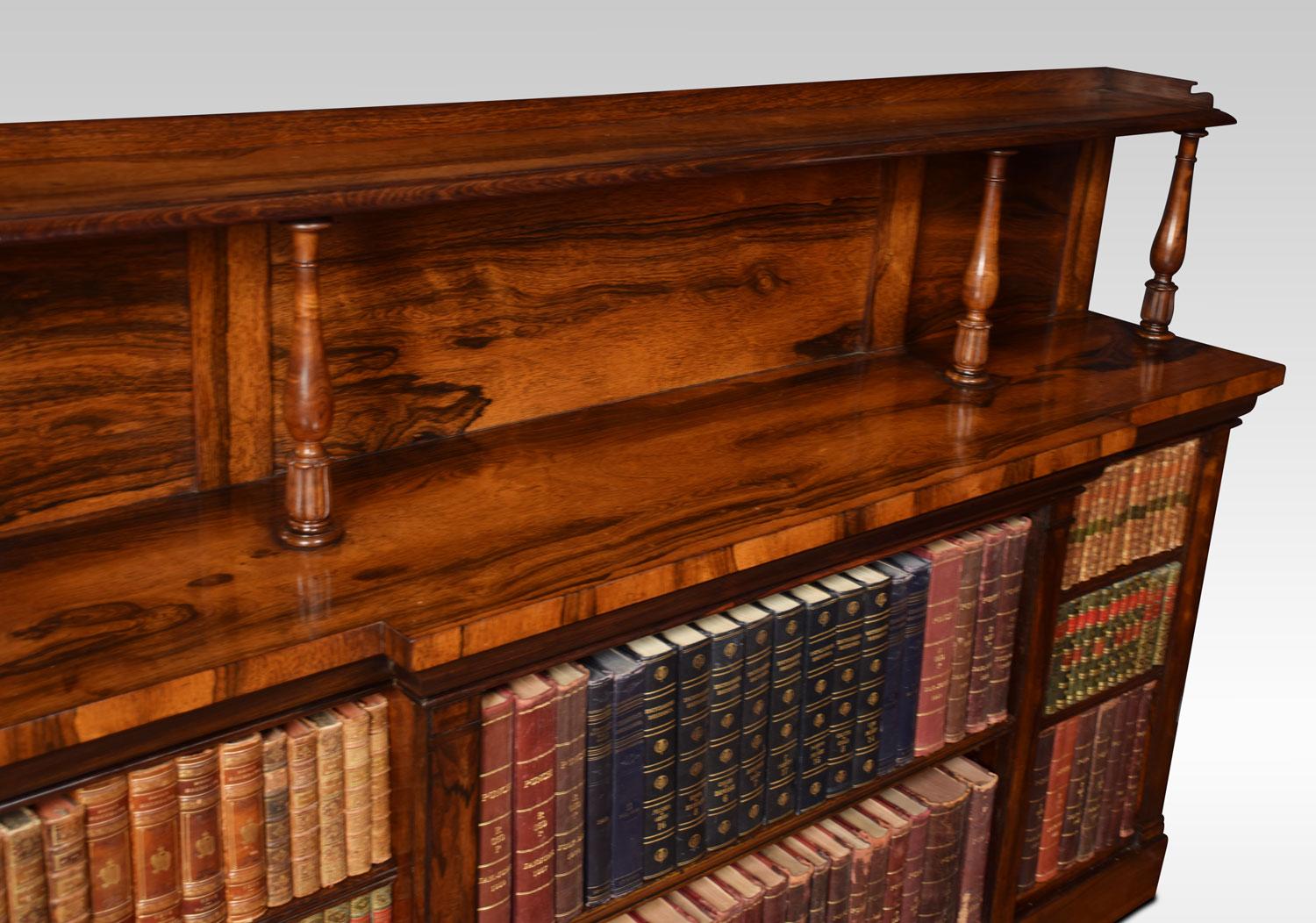 Regency Rosewood Open Bookcase 2