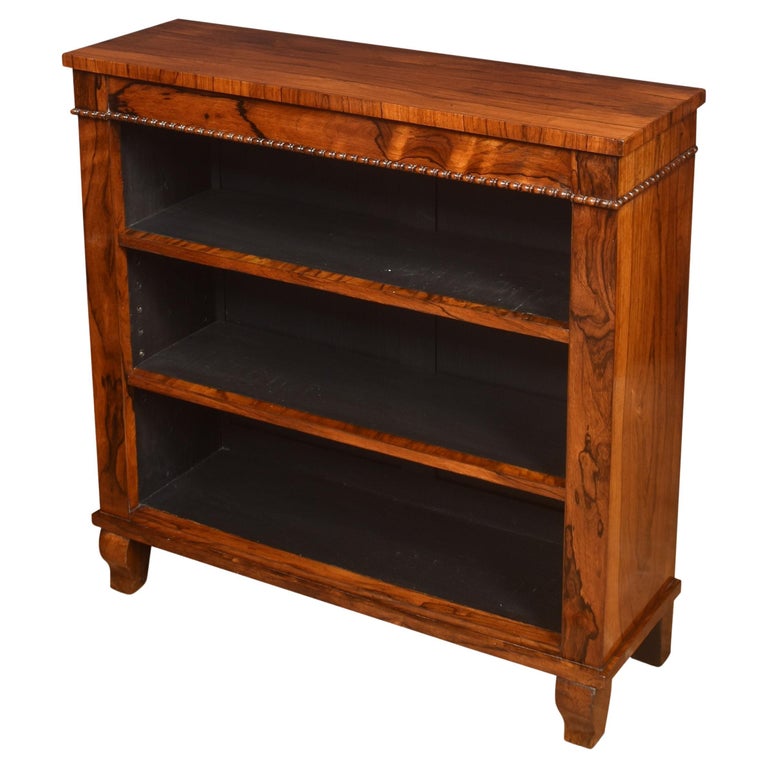 Regency rosewood open bookcase For Sale at 1stDibs