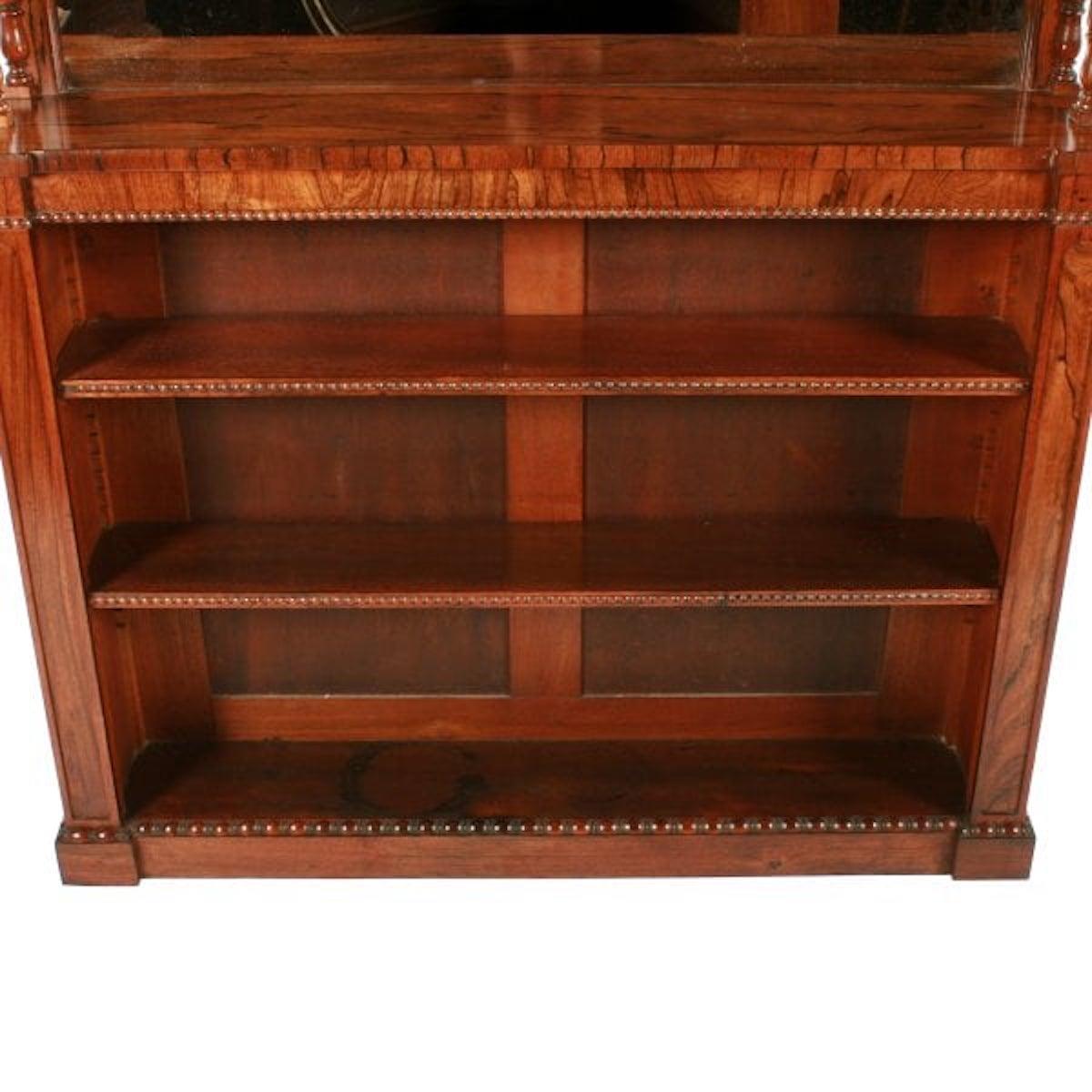 Regency Rosewood Open Bookshelves, 19th Century For Sale 2