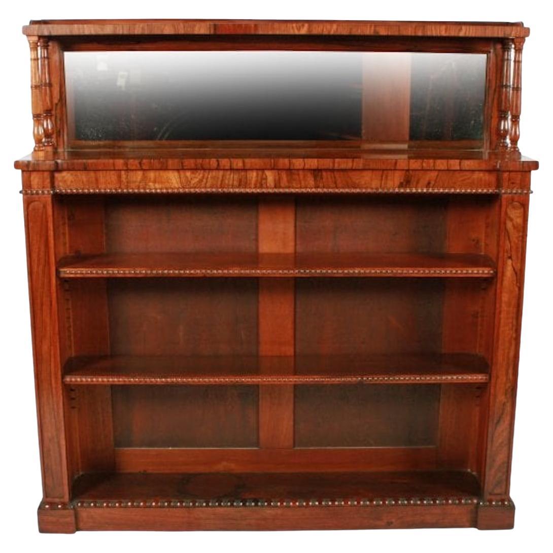 Regency Rosewood Open Bookshelves, 19th Century