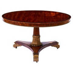 Antique Regency Rosewood Pedestal Table