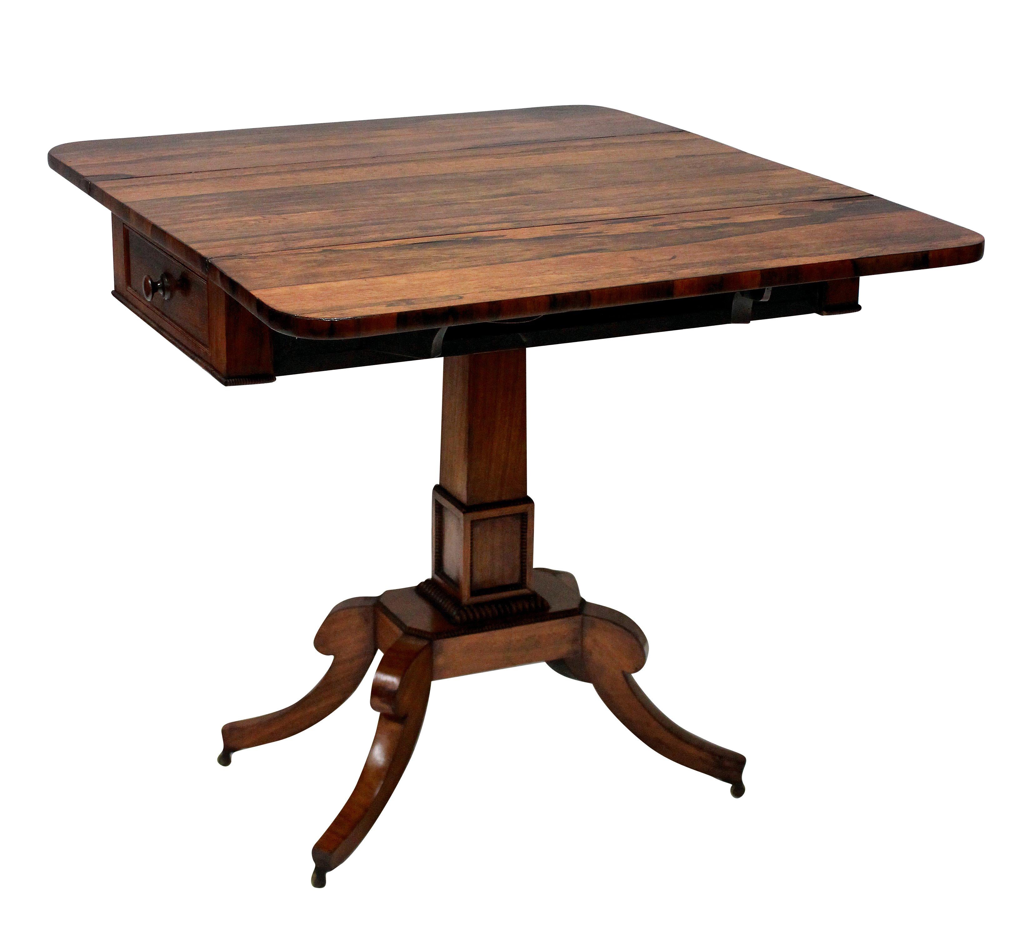 Regency Rosewood Pembroke Table 1