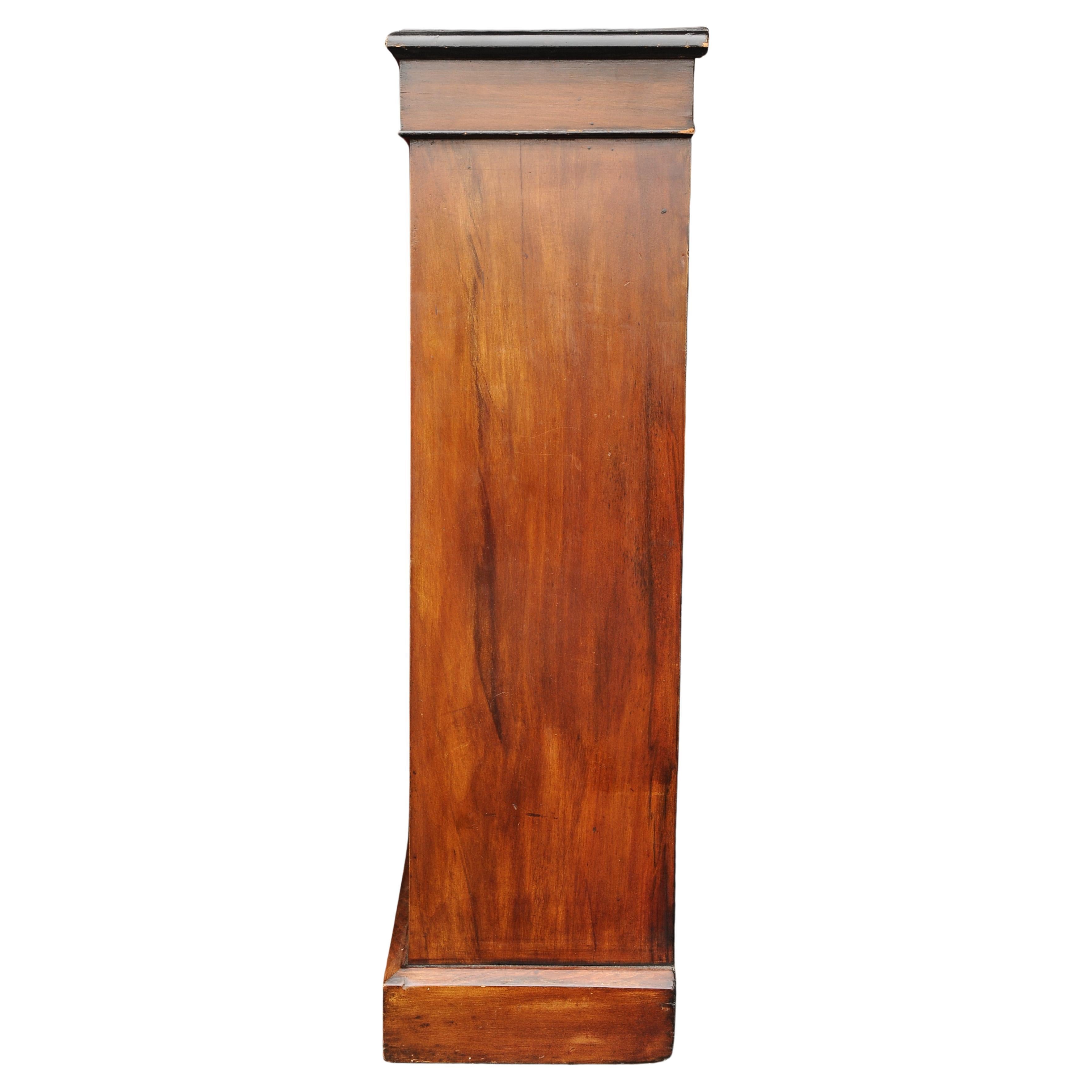 XIX secolo Antico mobile inglese vittoriano in legno di palissandro con fronte smaltato Circa 1800 in vendita