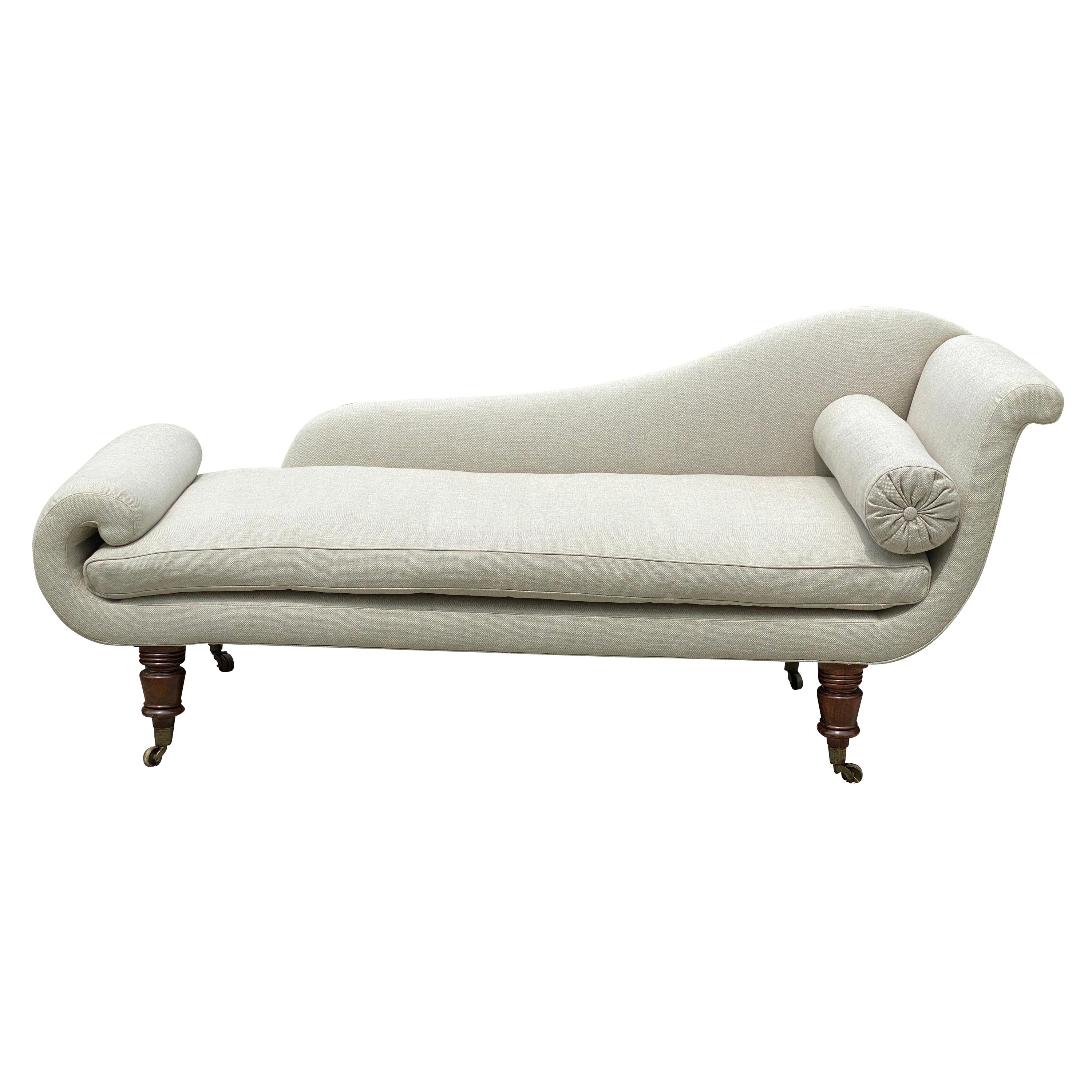 Pair of Restoration Rosewood Grecian Recamier Couches, circa 18351840