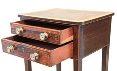 Regency Rosewood Rectangular Lamp Table