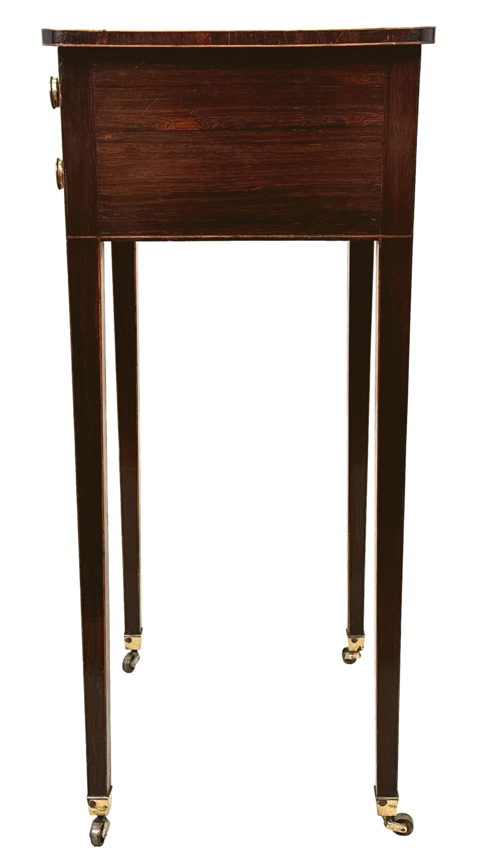 Regency Rosewood Rectangular Lamp Table For Sale 2
