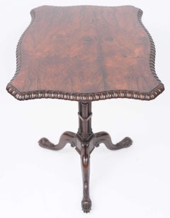 Regency Rosewood Rectangular Tripod Table