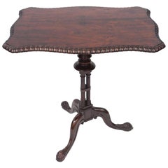 Regency Rosewood Rectangular Tripod Table