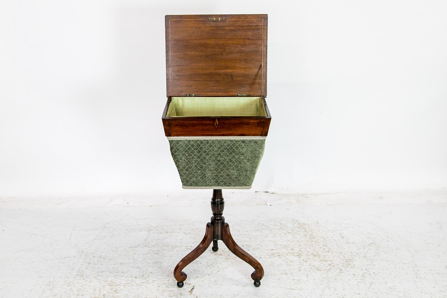 Boxwood Regency Rosewood Sewing Table For Sale