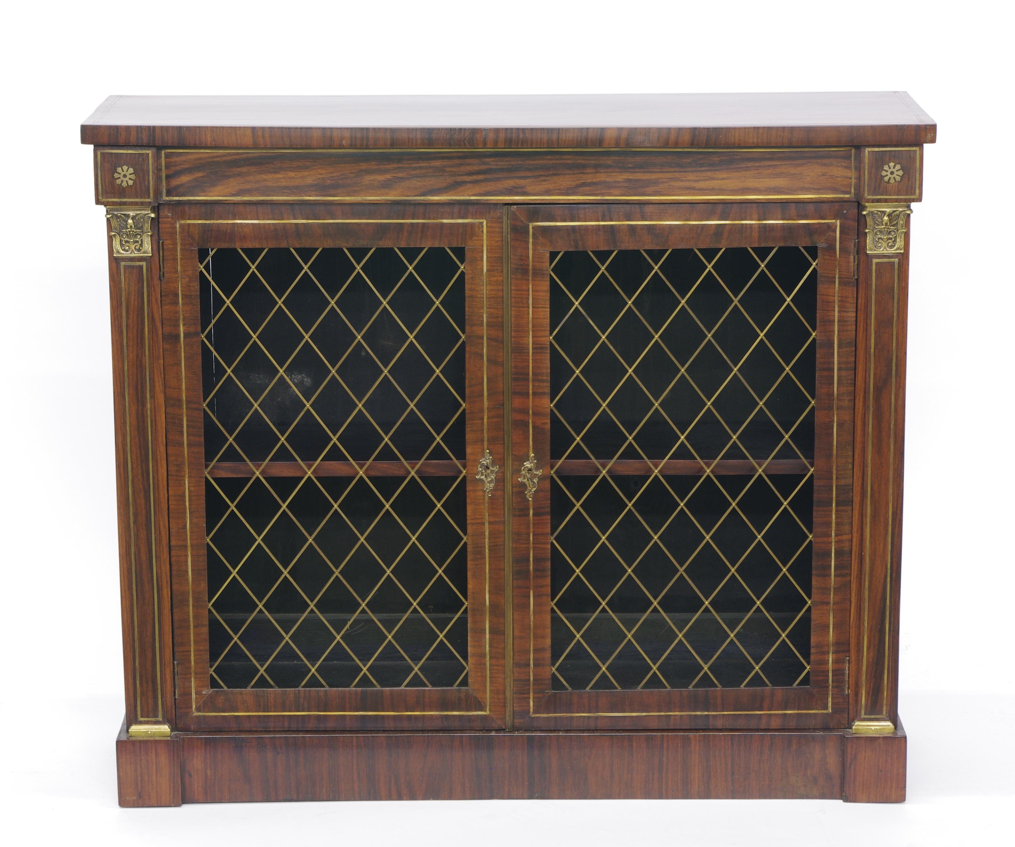 Regency Rosewood Side Cabinet, circa 1820 For Sale 2