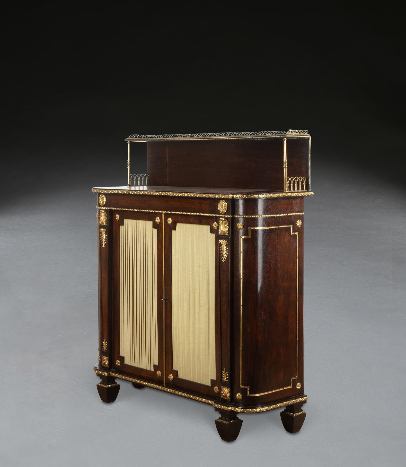 English Regency Rosewood Side Cabinet