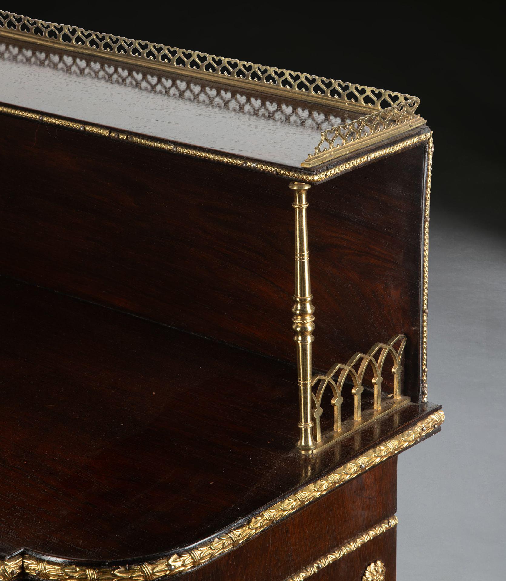 Regency Rosewood Side Cabinet In Good Condition In Shipston-On-Stour, GB