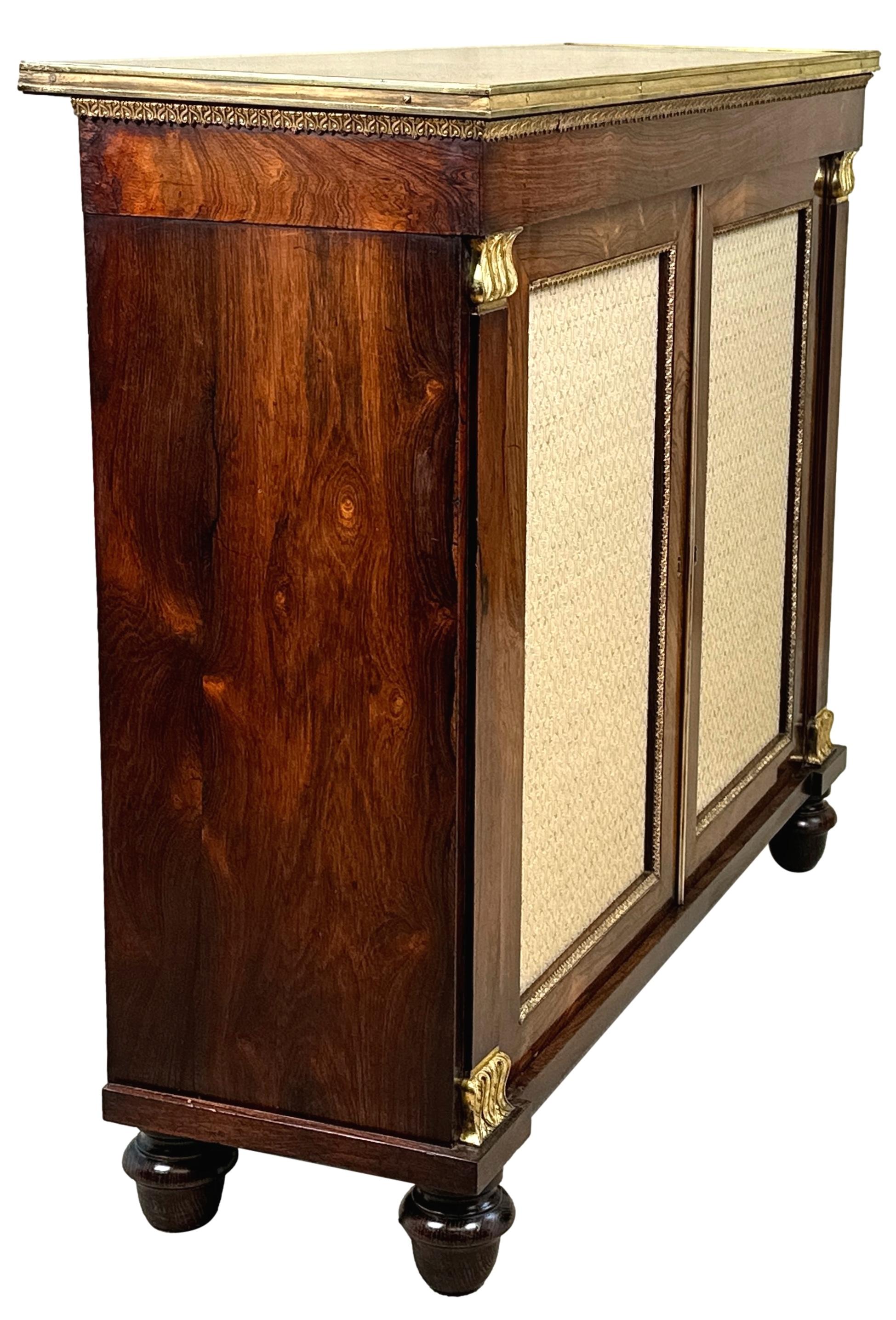 Regency Rosewood Side Cabinet For Sale 1