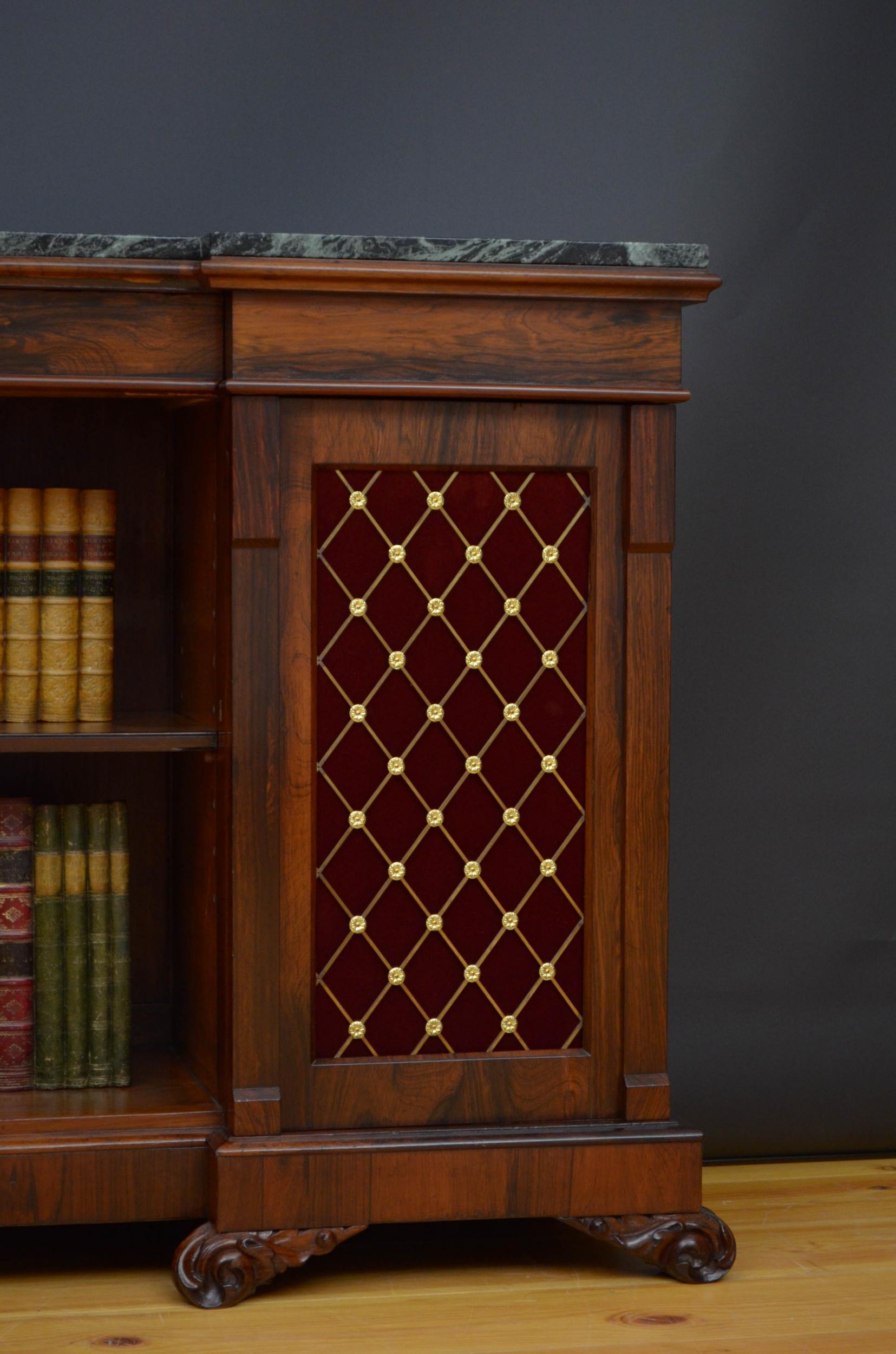 Regency Rosewood Sideboard or Bookcase 8