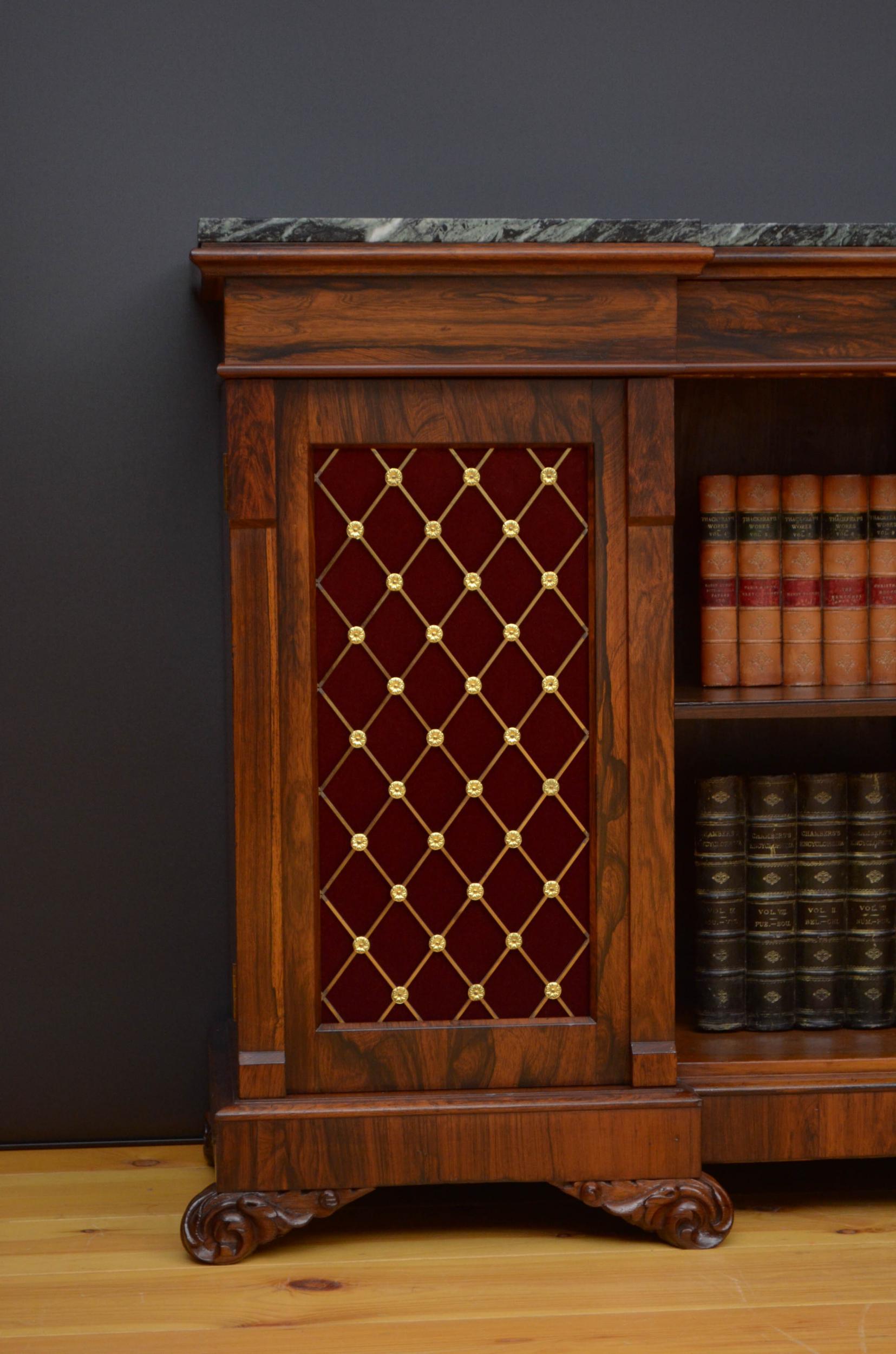 Regency Rosewood Sideboard or Bookcase 2