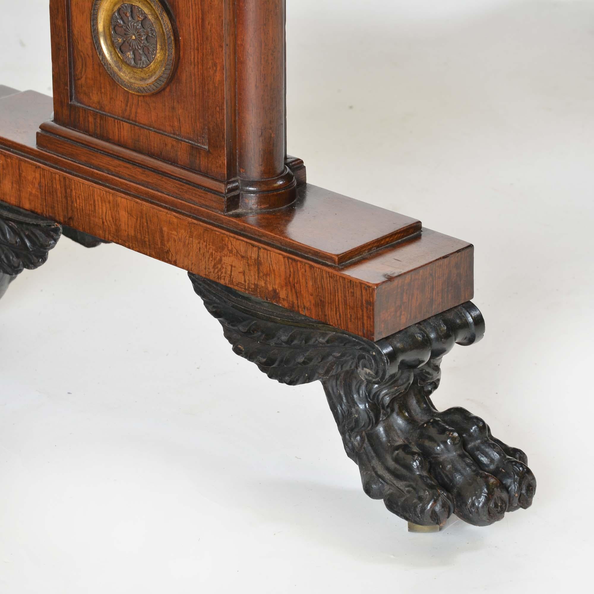 Regency Rosewood Sofa Table by William Wilkinson of Ludgate Hill For Sale 12