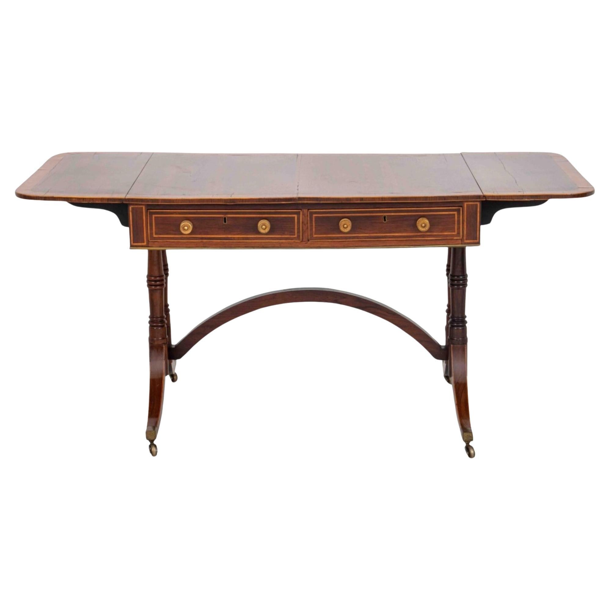Regency Rosewood Sofa Table, circa 1830 For Sale